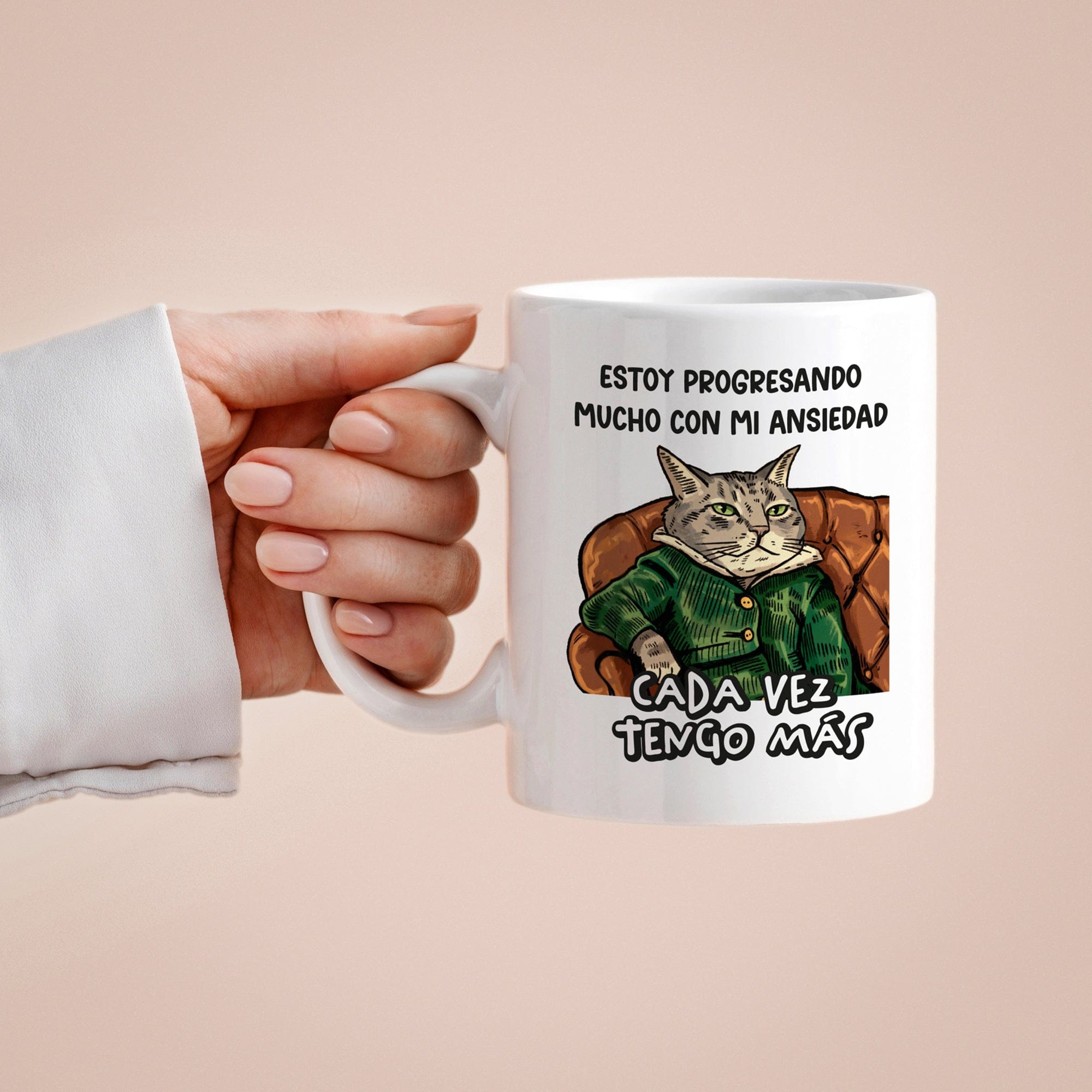 Taza Estoy progresando mucho con mi ansiedad