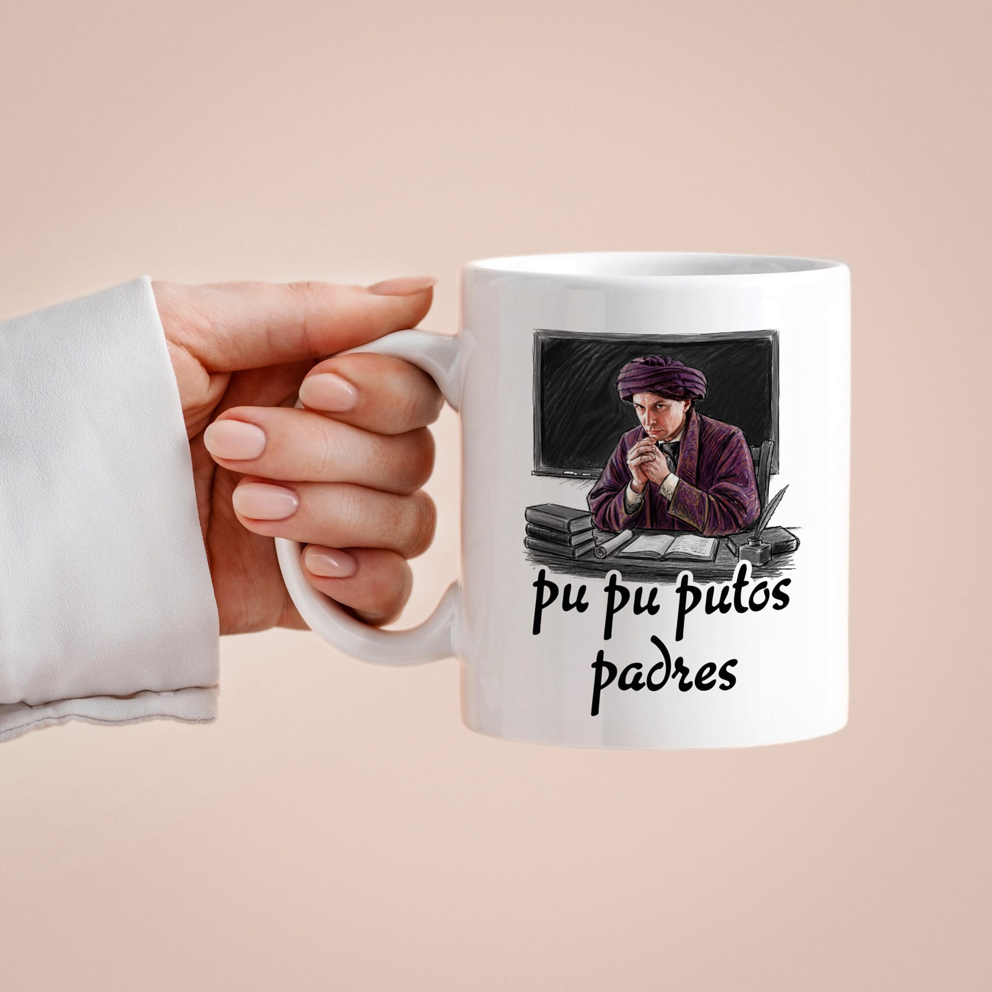 Taza pu pu putos padres