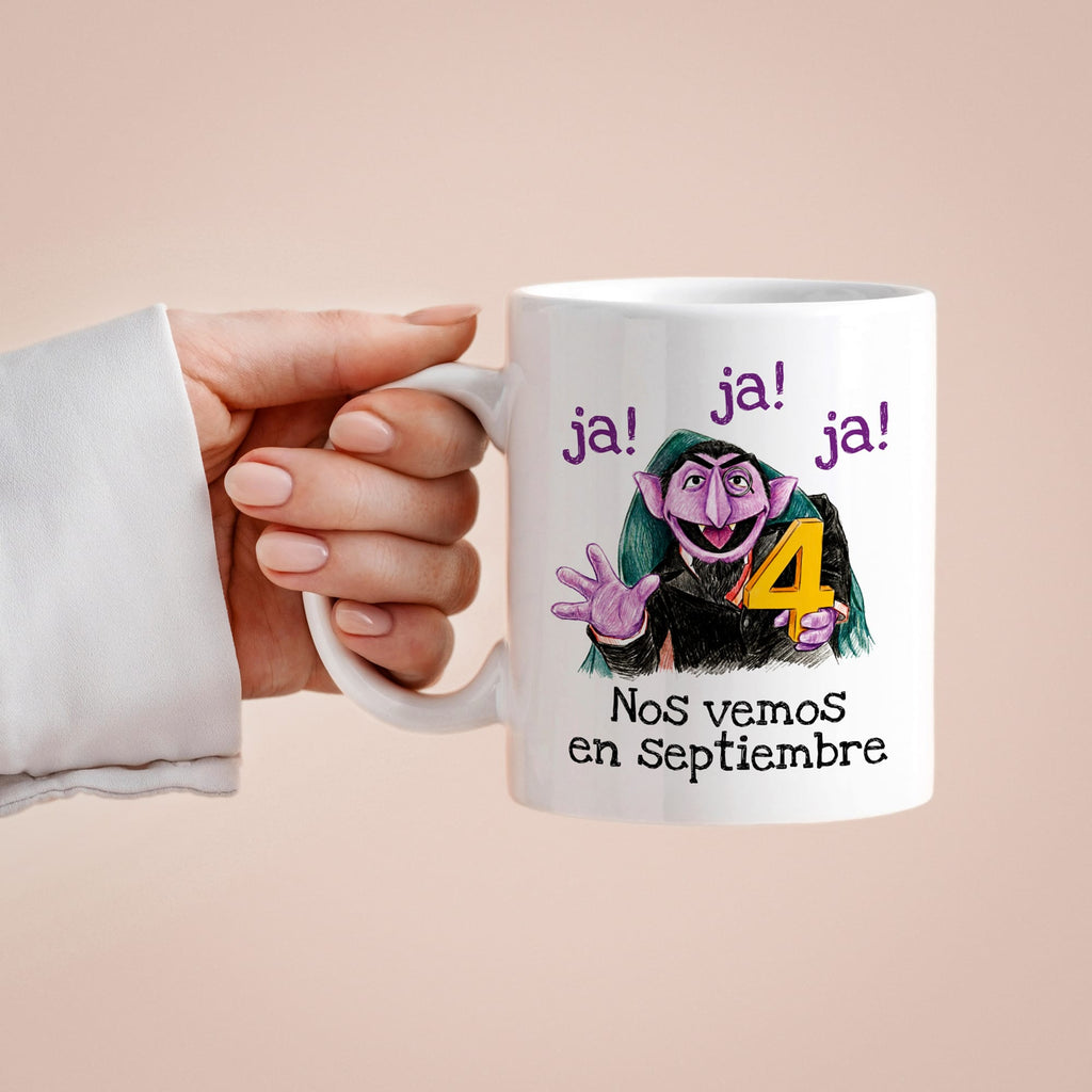 Taza ja! ja! ja! Nos vemos en septiembre