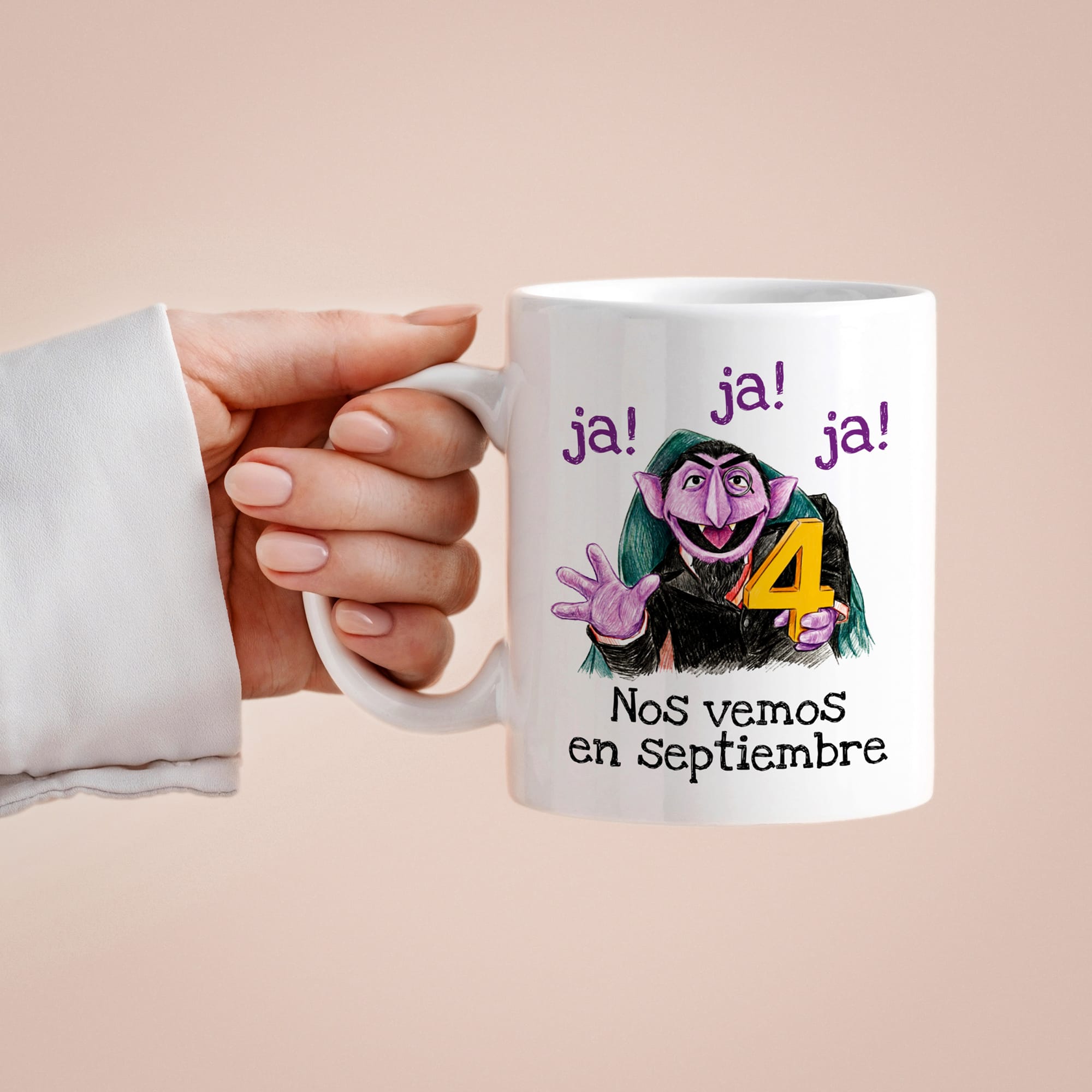 Taza ja! ja! ja! Nos vemos en septiembre