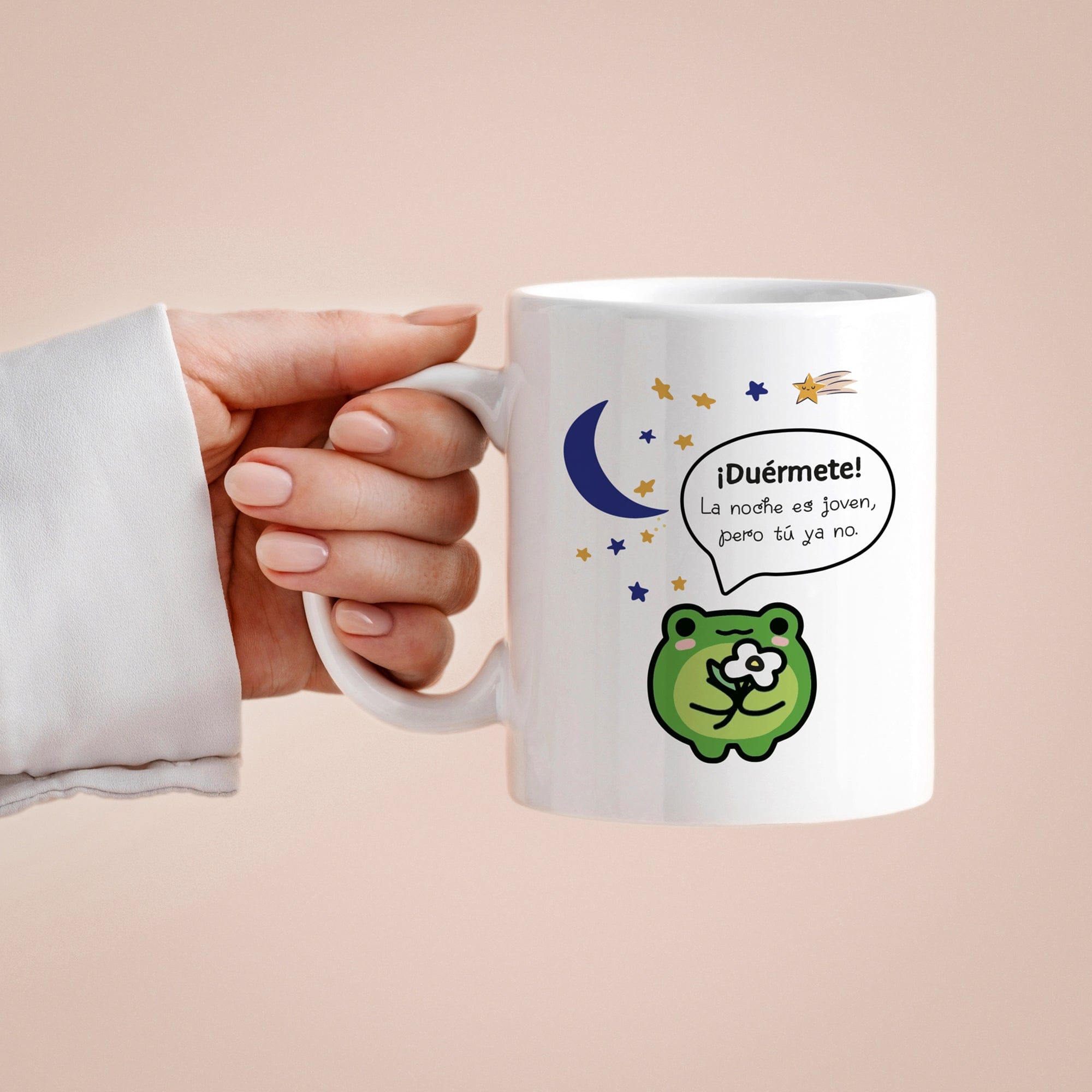 Taza Duérmete, la noche es joven, pero tú ya no