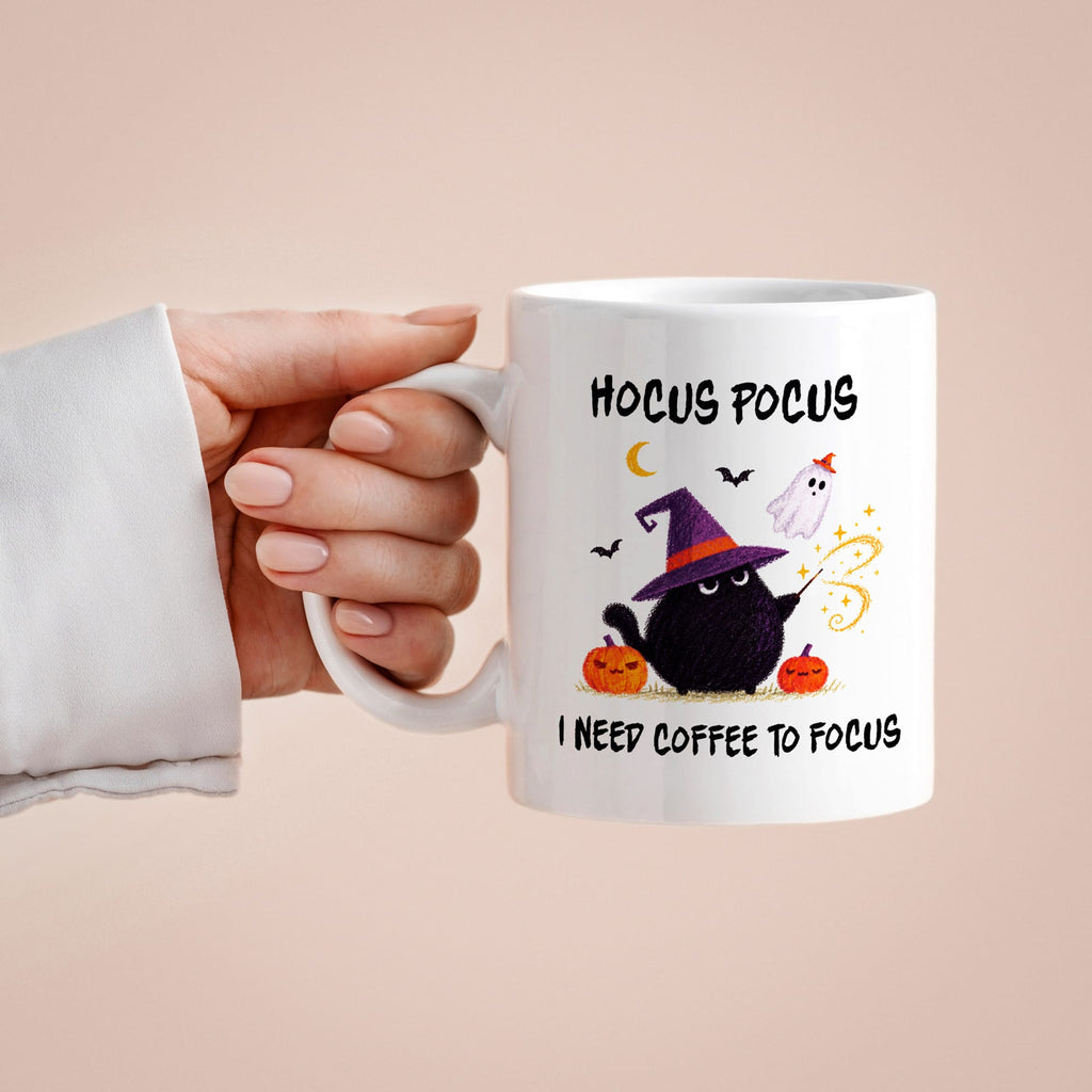 Taza Hocus Pocus i need coffee to focus