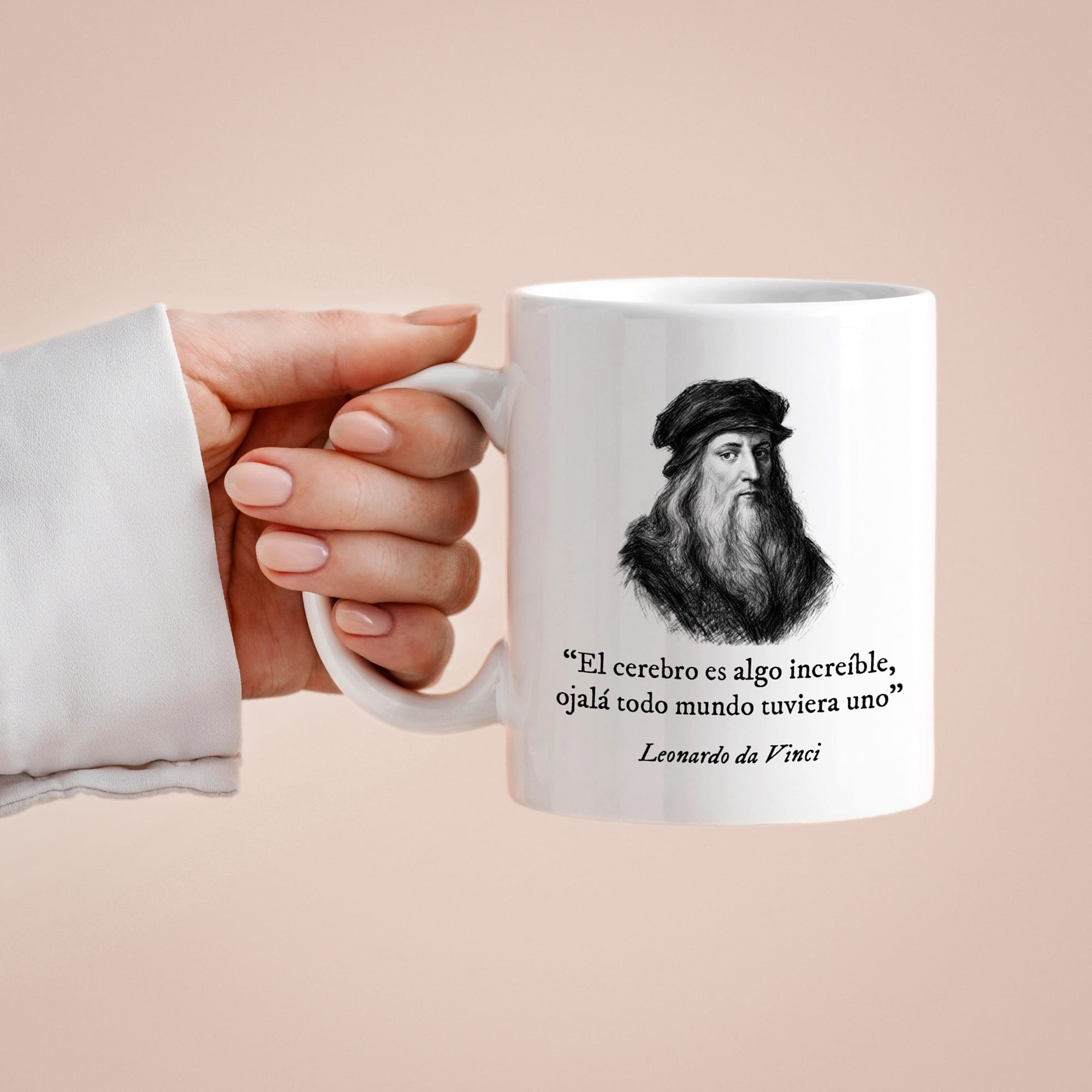 Taza El cerebro es algo increíble, ojalá todo el mundo tuviera uno. Da Vinci