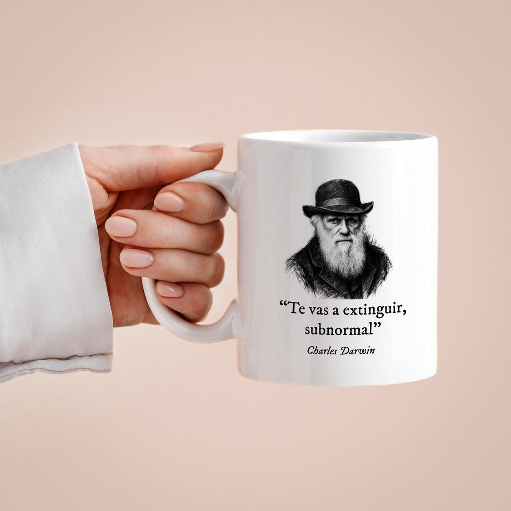 Taza Te vas a extinguir, subnormal. Darwin