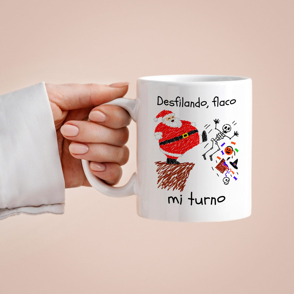 Taza Desfilando, flaco. Mi turno