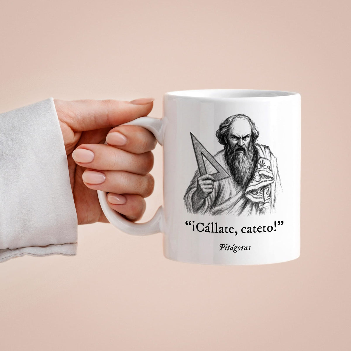 Taza Cállate, cateto. Pitágoras