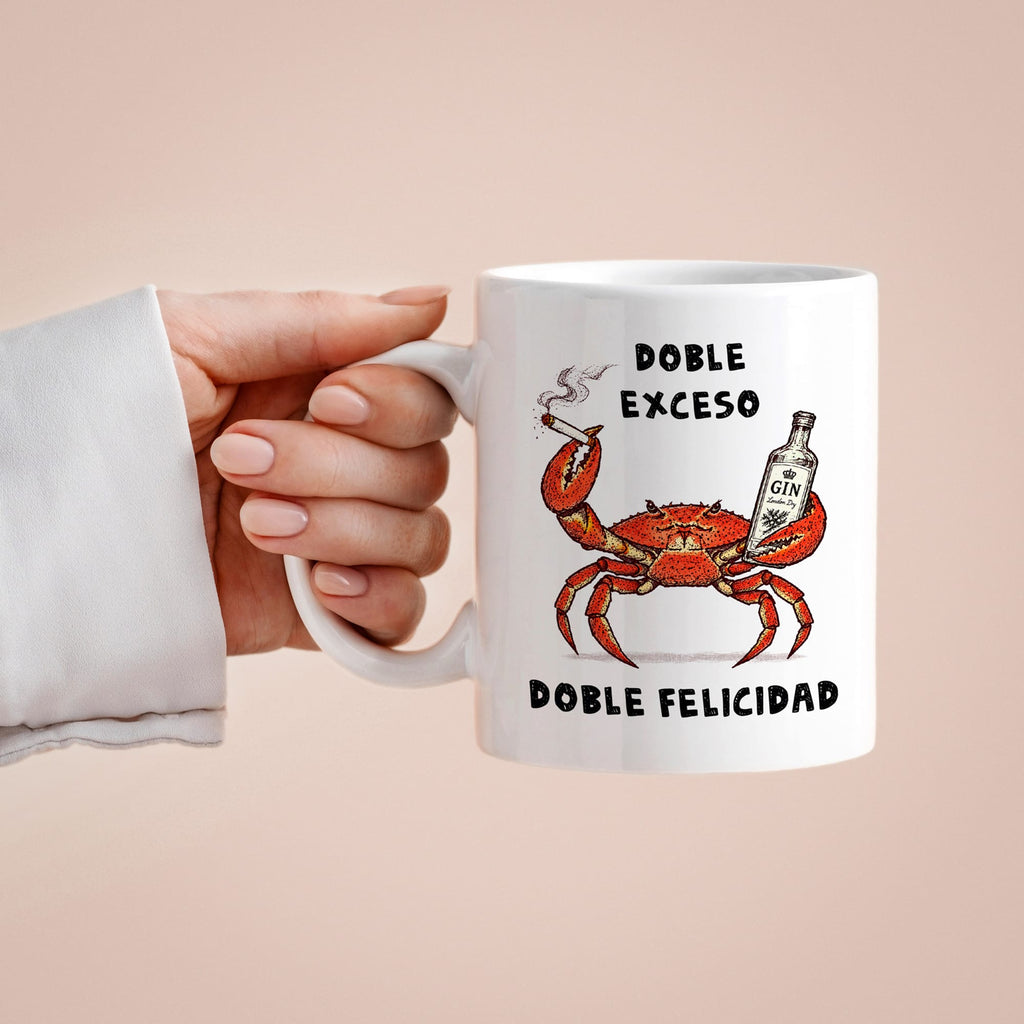 Taza Doble exceso, doble felicidad