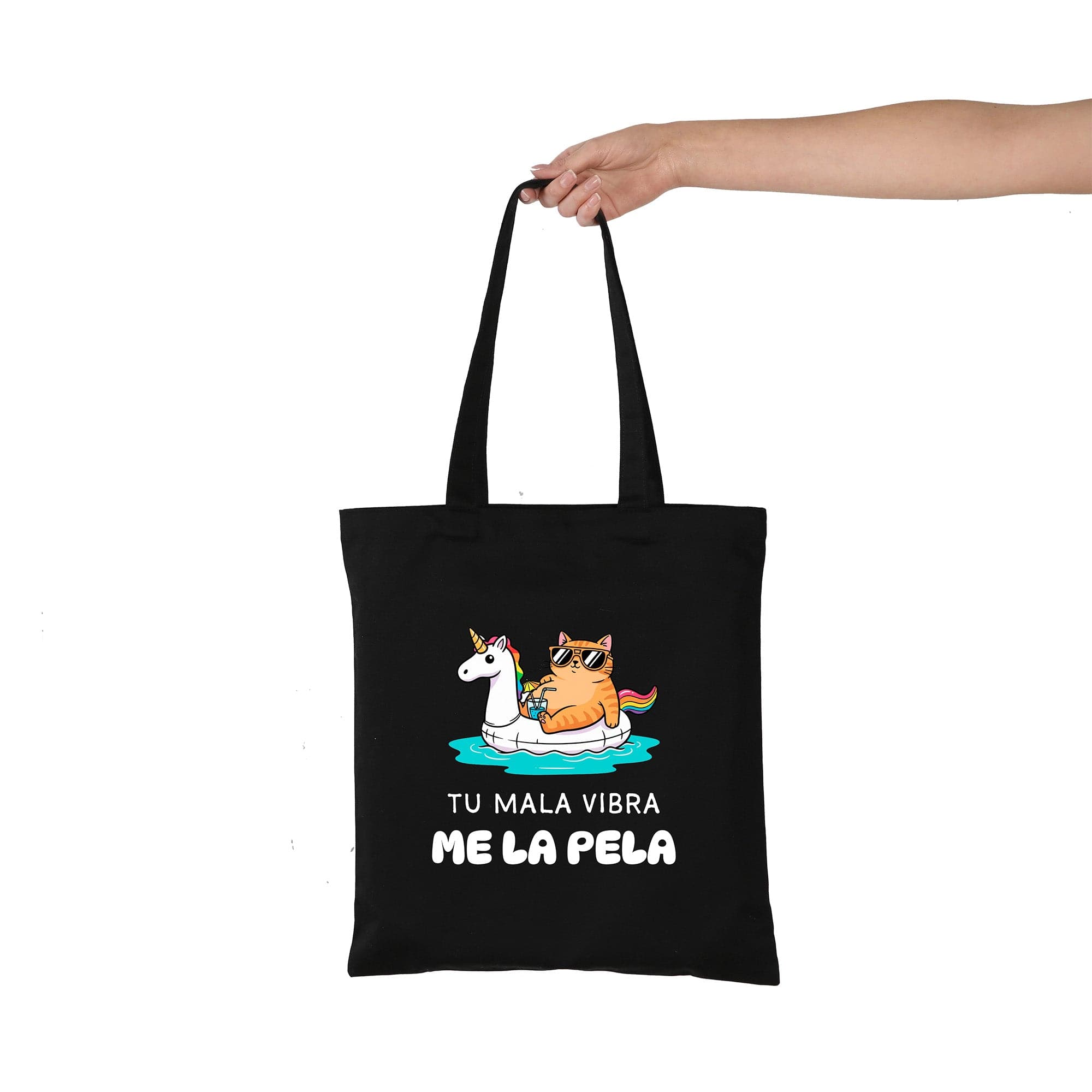 Tote bag Tu mala vibra me la pela