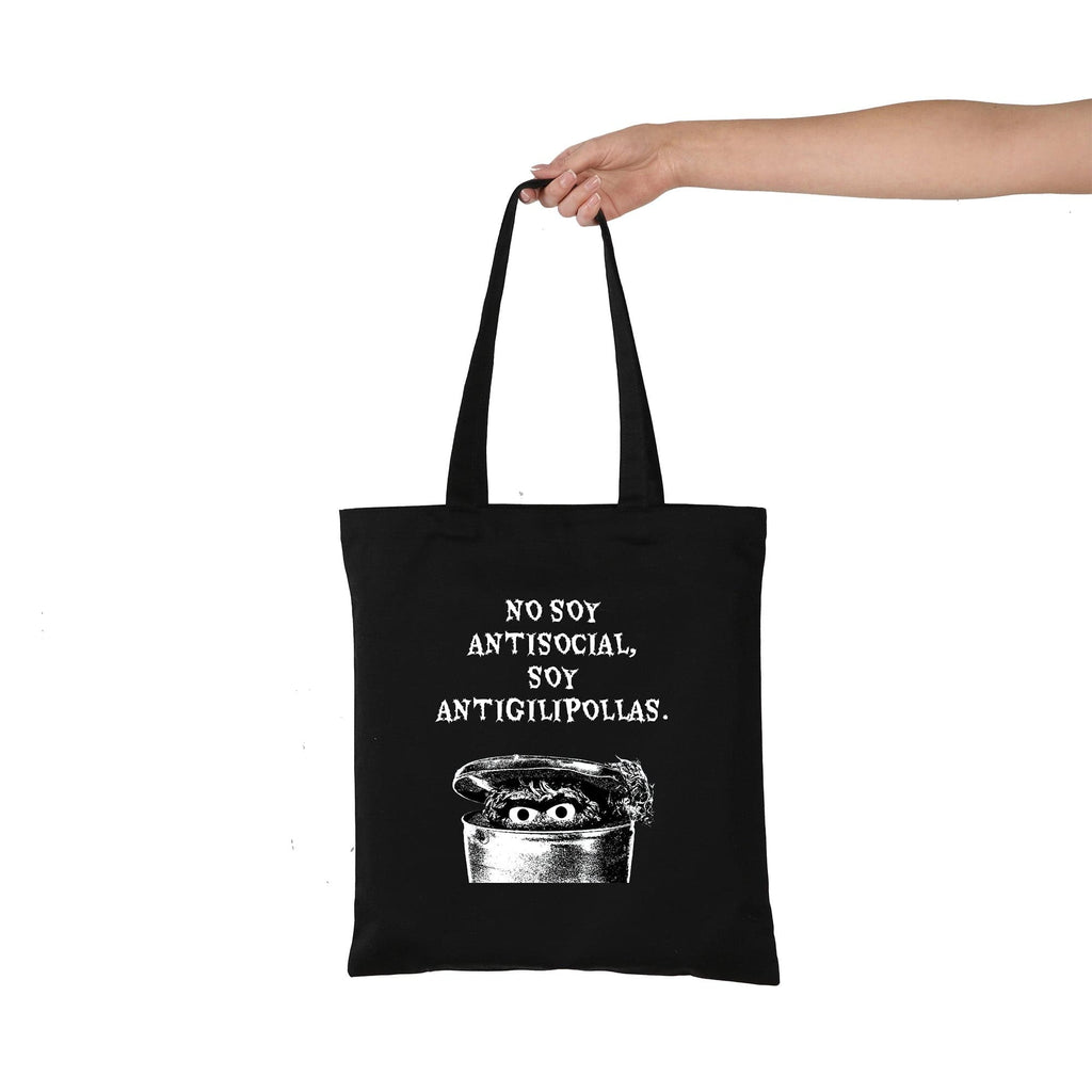Tote bag No soy antisocial, soy antigilipollas