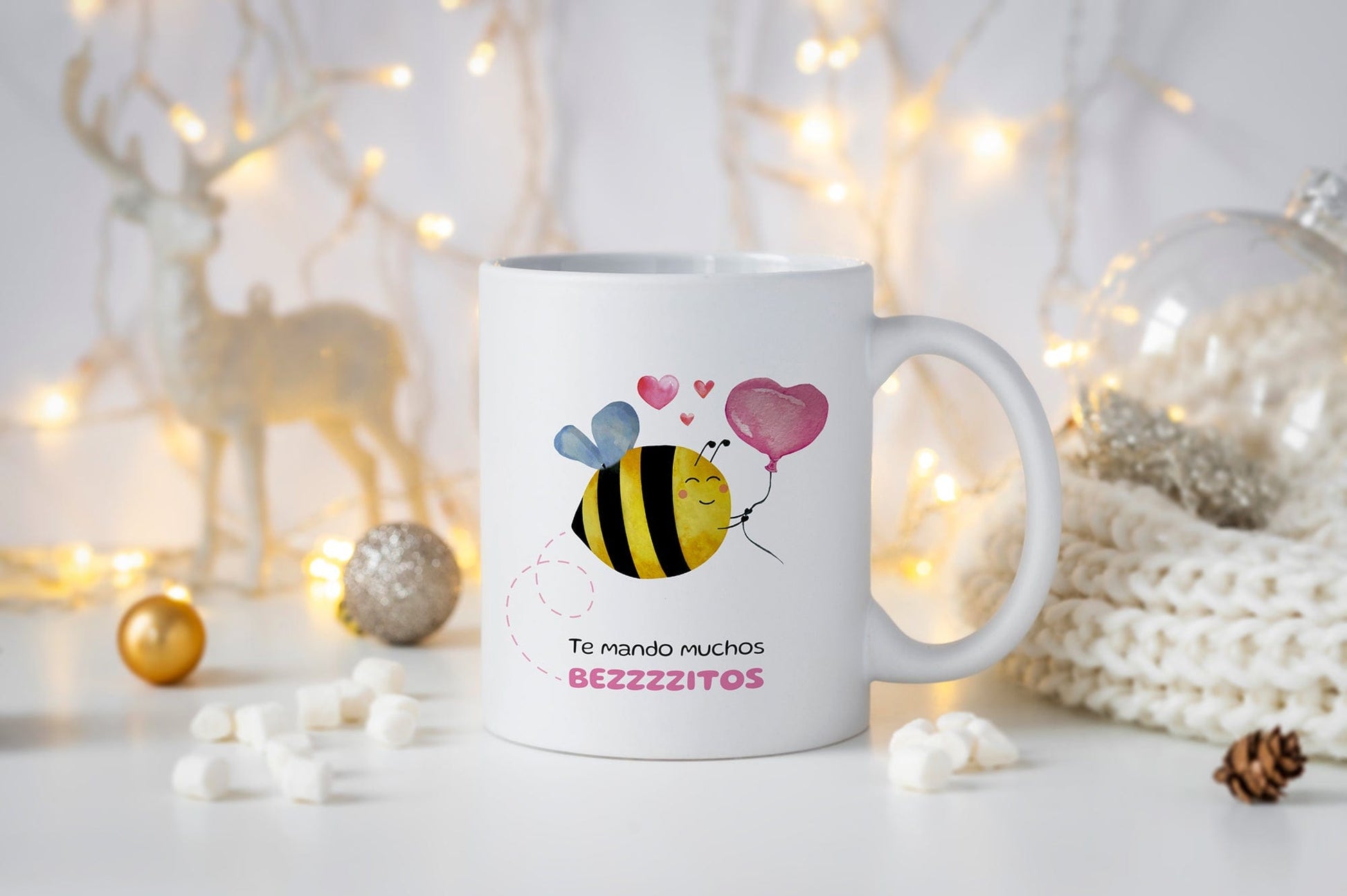 Taza Te mando muchos beezzzitos
