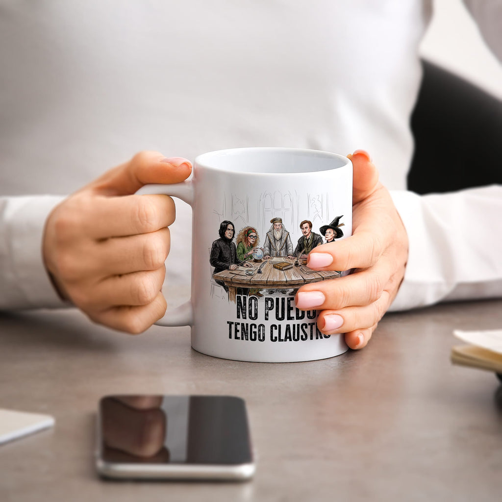 Taza No puedo, tengo claustro