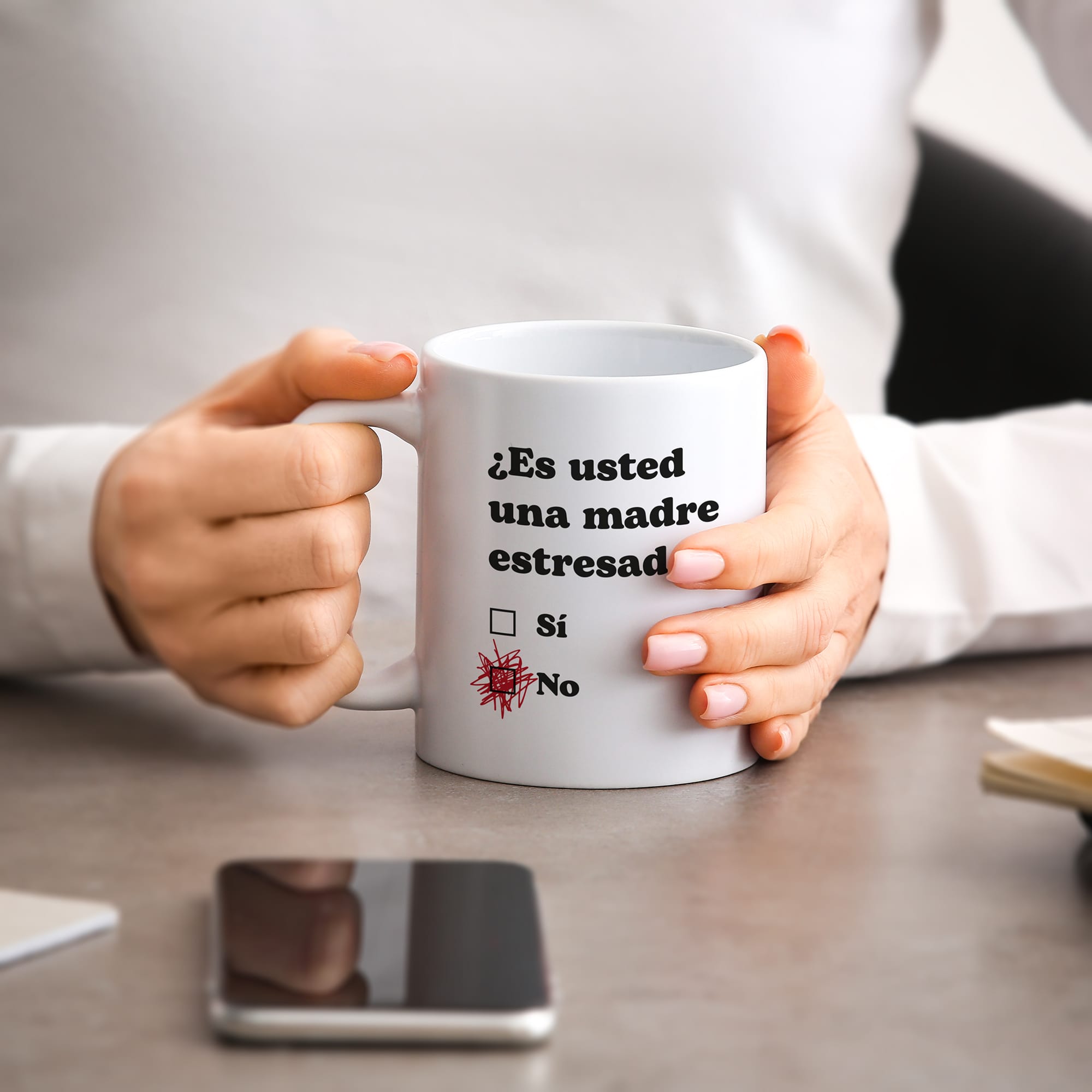 Taza Es usted una madre estresada?