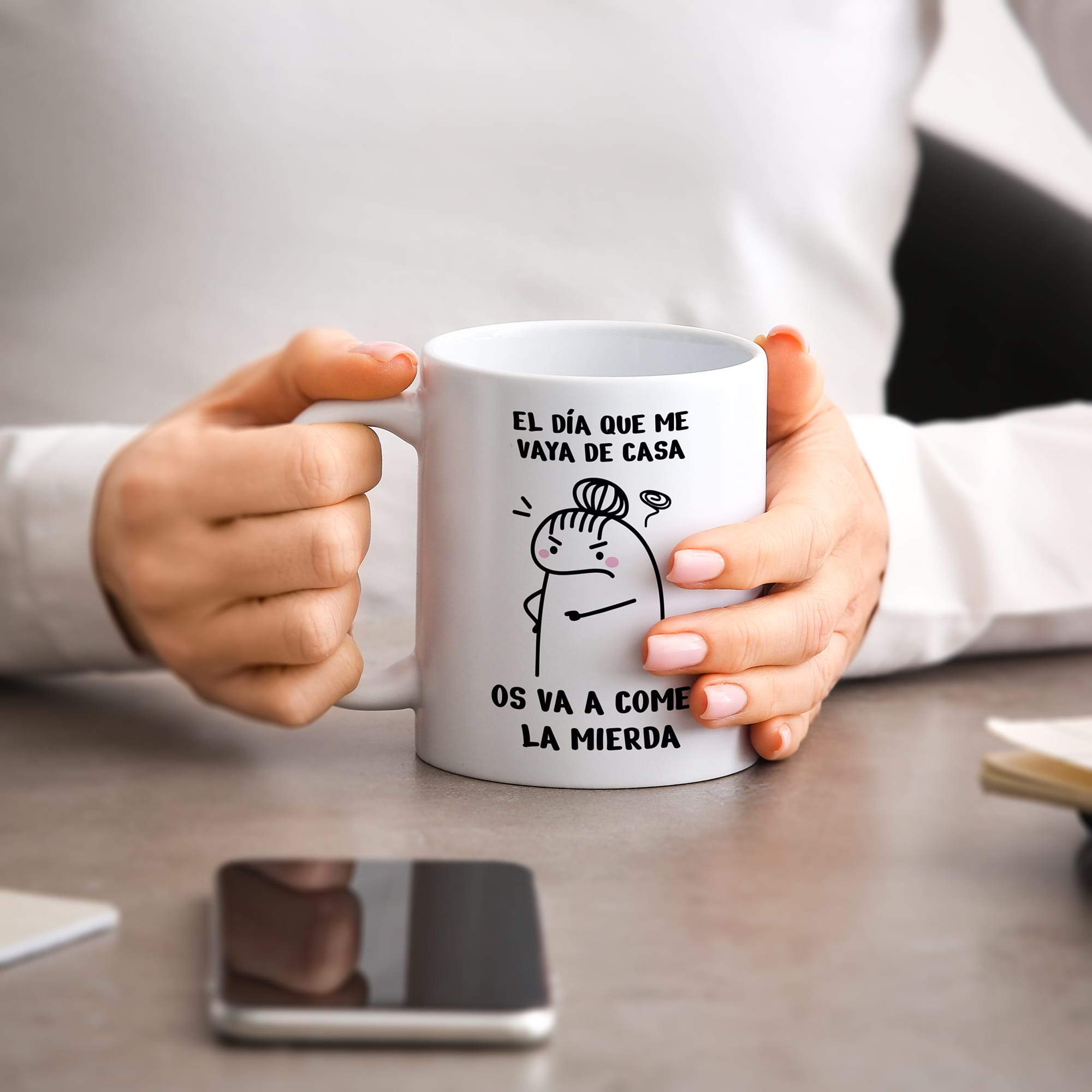 Taza El día que me vaya de casa os va a comer la mierda