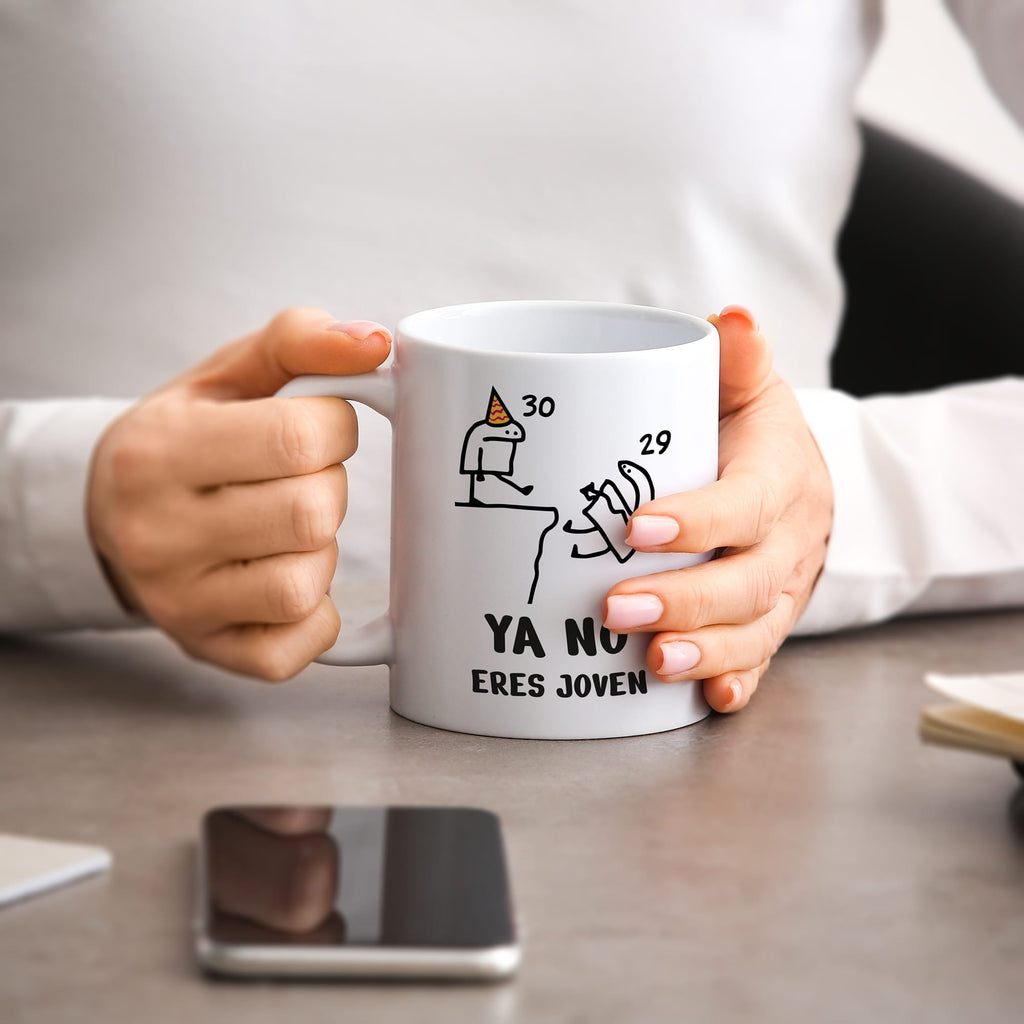 Taza Cumpleaños Ya no eres joven, cambio de década 20-70 años