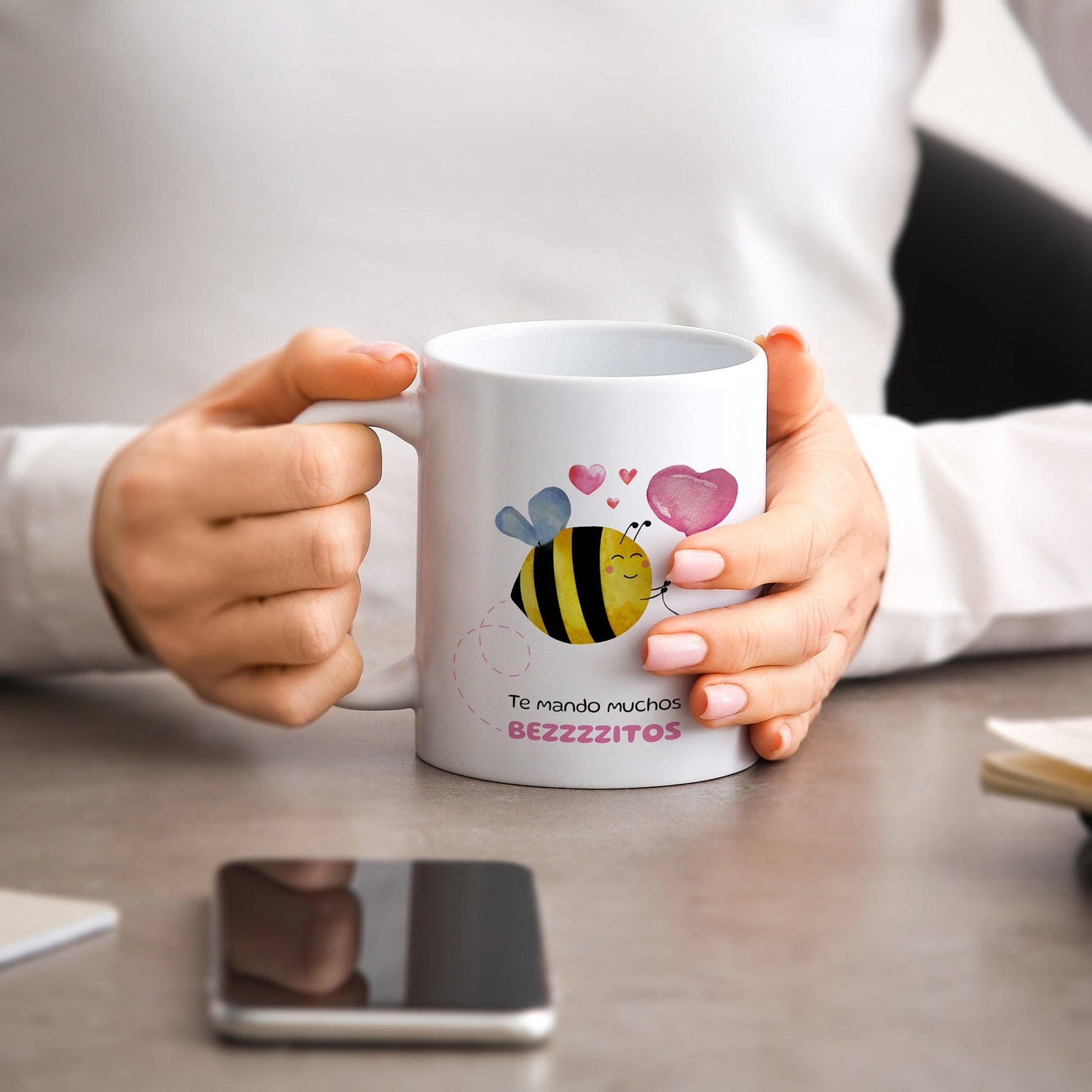 Taza Te mando muchos beezzzitos