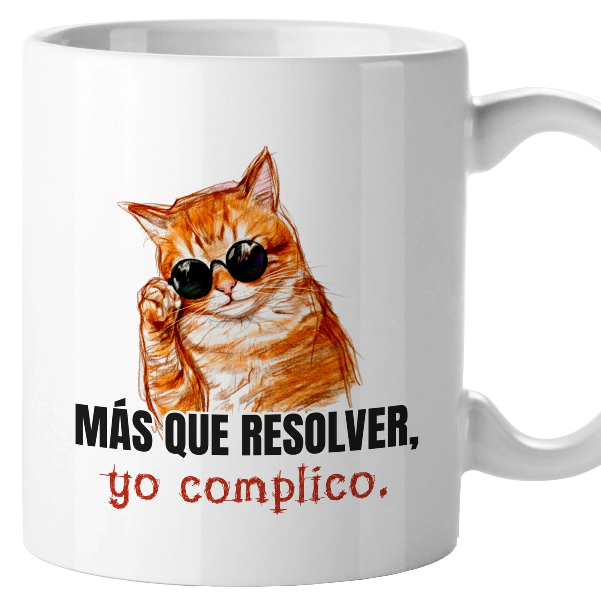 Taza Más que resolver, yo complico