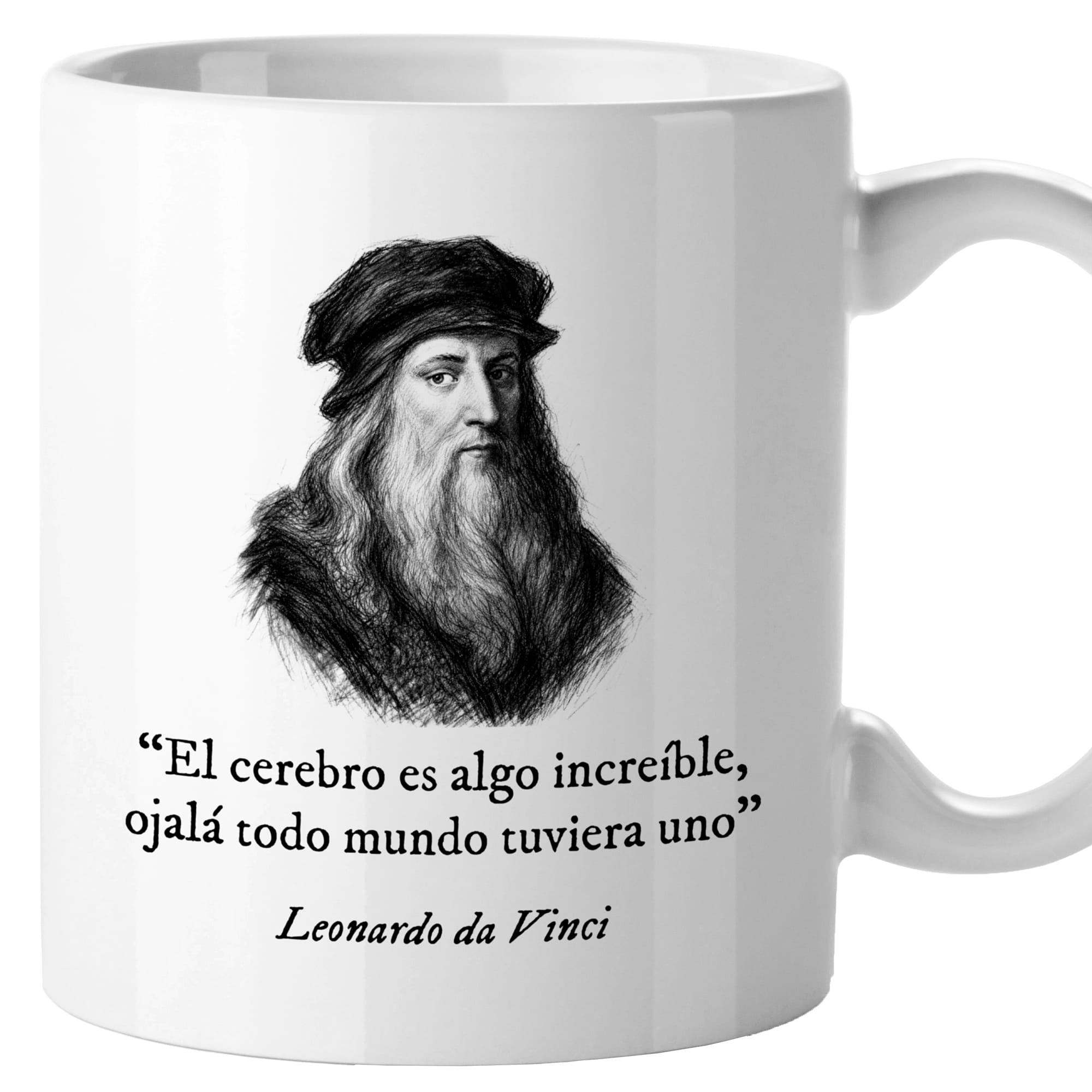 Taza El cerebro es algo increíble, ojalá todo el mundo tuviera uno. Da Vinci