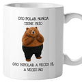 Taza Oso polar nunca tiene frío. Oso bipolar a veces sí, a veces no.