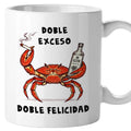 Taza Doble exceso, doble felicidad