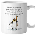 Taza No creo en la violencia, pero tampoco crea que te pueda dejar más tonto si te doy con un palo, desgraciao