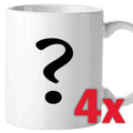 Tazas Outlet (Pack de 4) - Diseños aleatorios