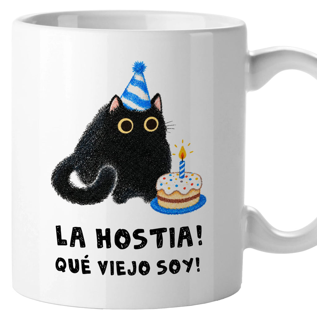 Taza Cumpleaños Hostia qué viejo soy