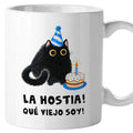 Taza Cumpleaños Hostia qué viejo soy
