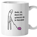 Taza Anda, va, libera los químicos de la felicidad