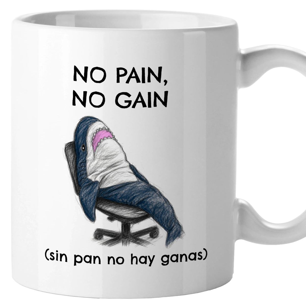 Taza No pain no gain (sin pan no hay ganas)