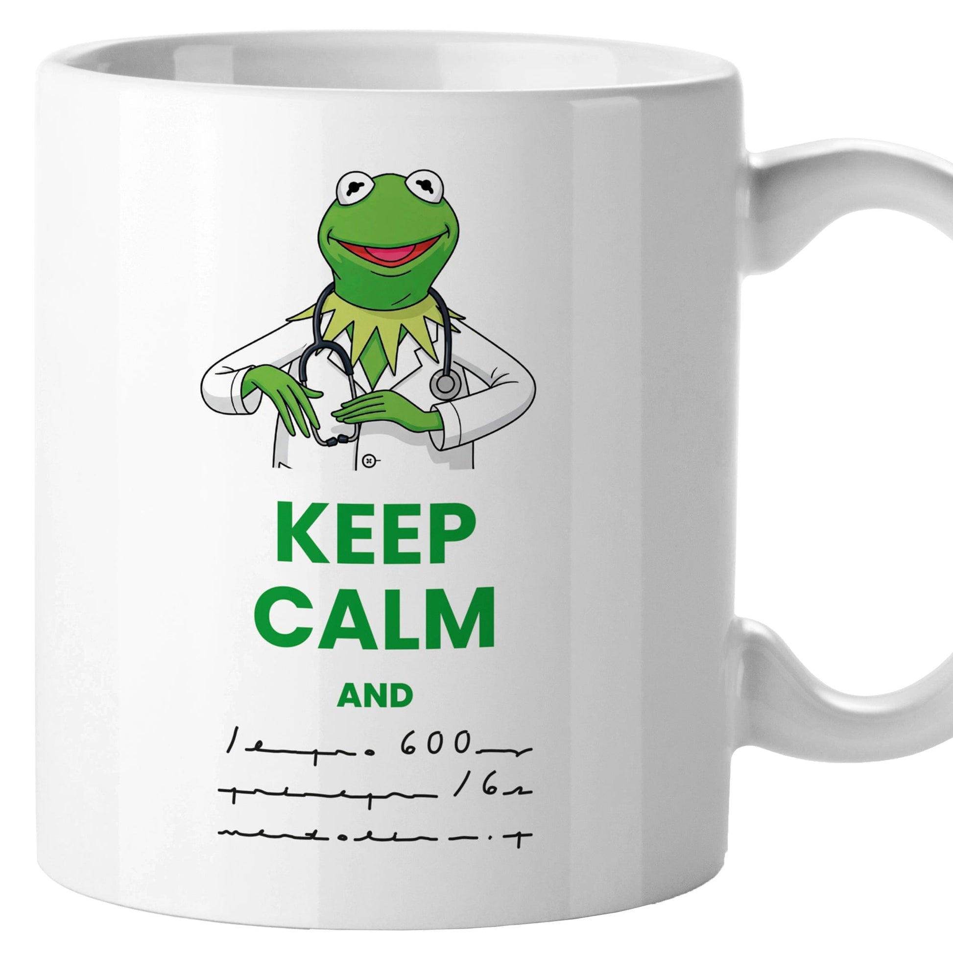 Taza Keep Calm and (prescripción ilegible)