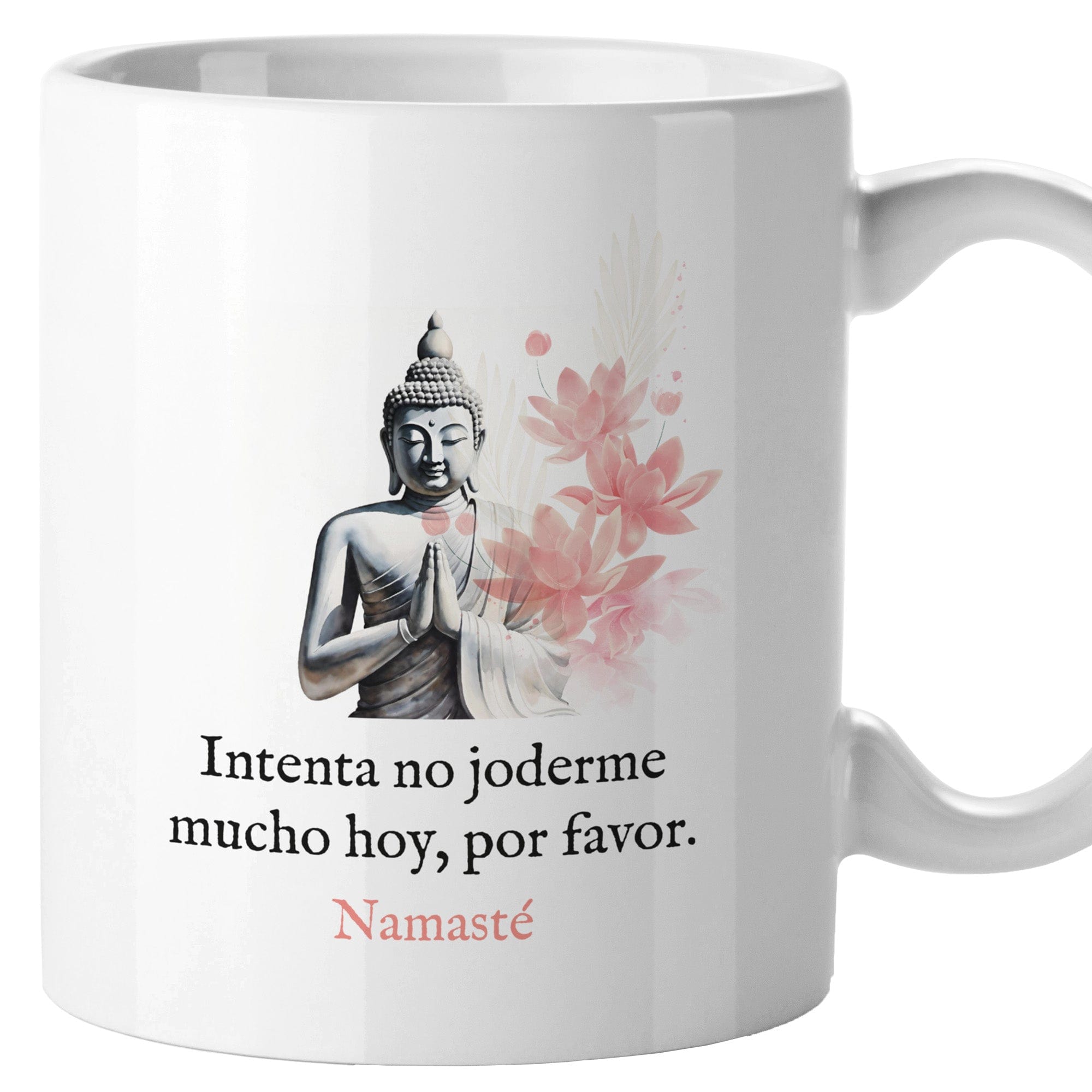Taza Intenta no joderme mucho hoy, por favor. Namasté