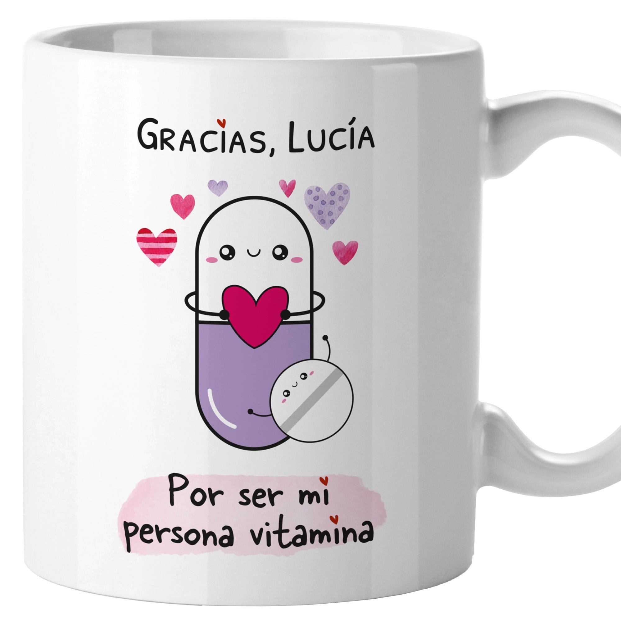 Taza Gracias por ser mi persona vitamina (personalizada)