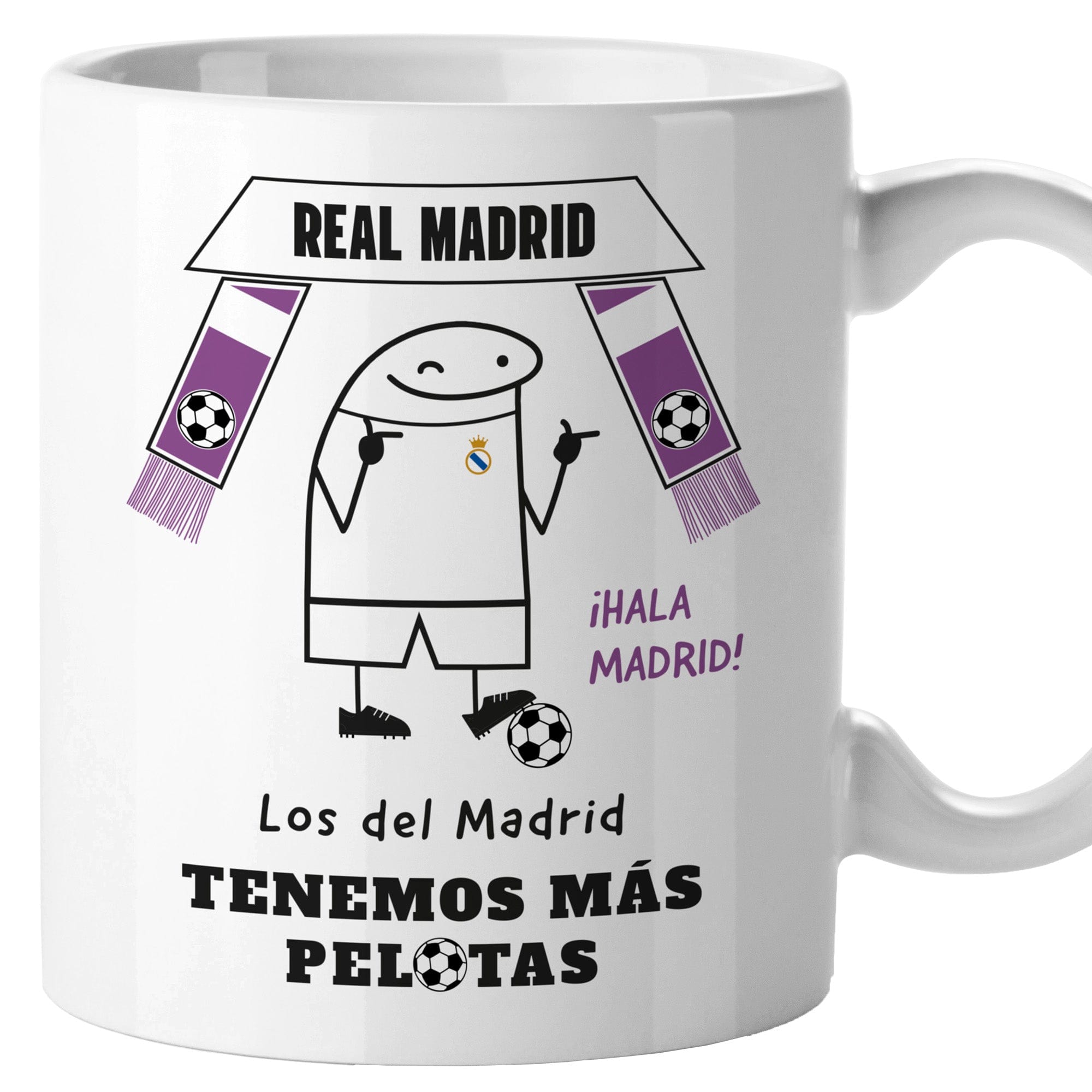 Taza Real Madrid - Los del Madrid tenemos más pelotas
