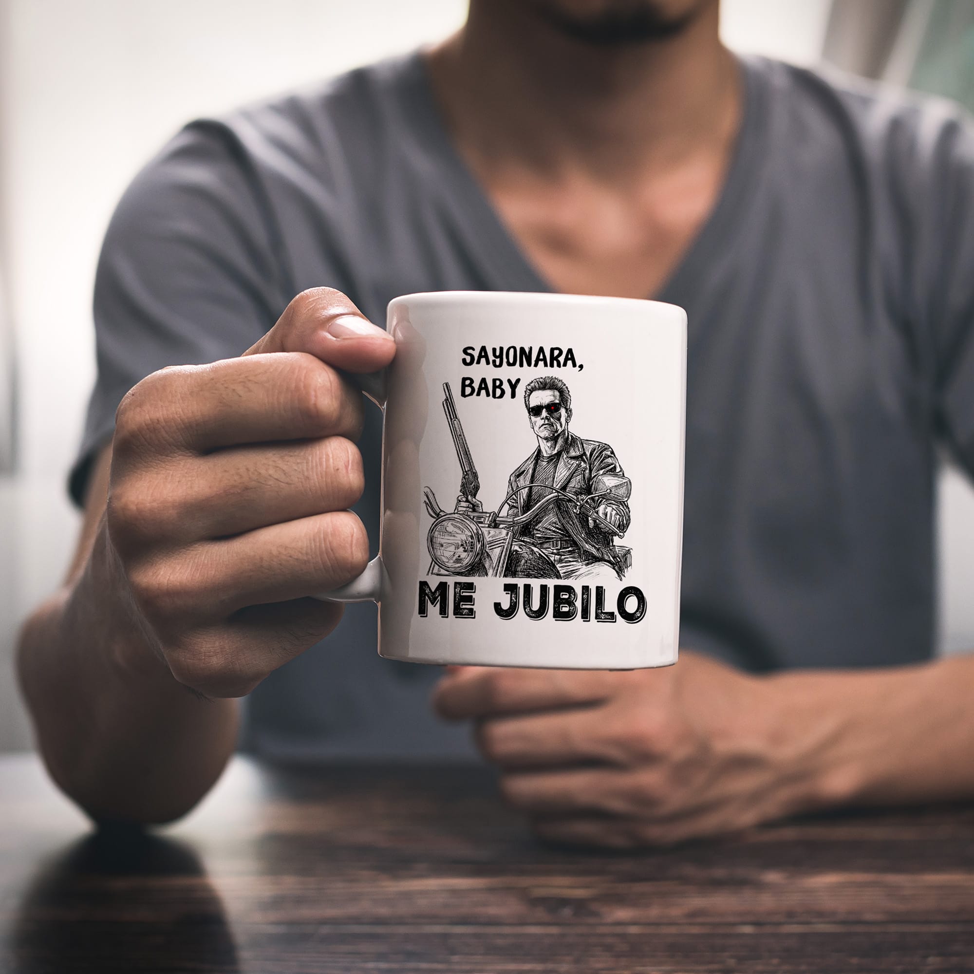 Taza Sayonara, baby. Me jubilo