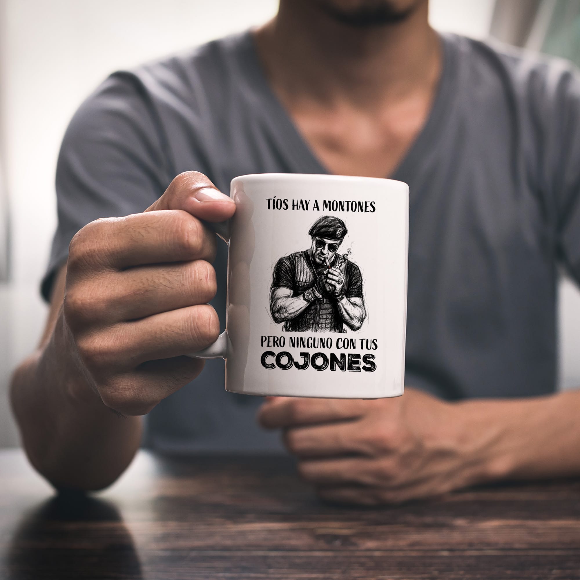 Taza Tíos hay a montones pero ninguno con tus cojones