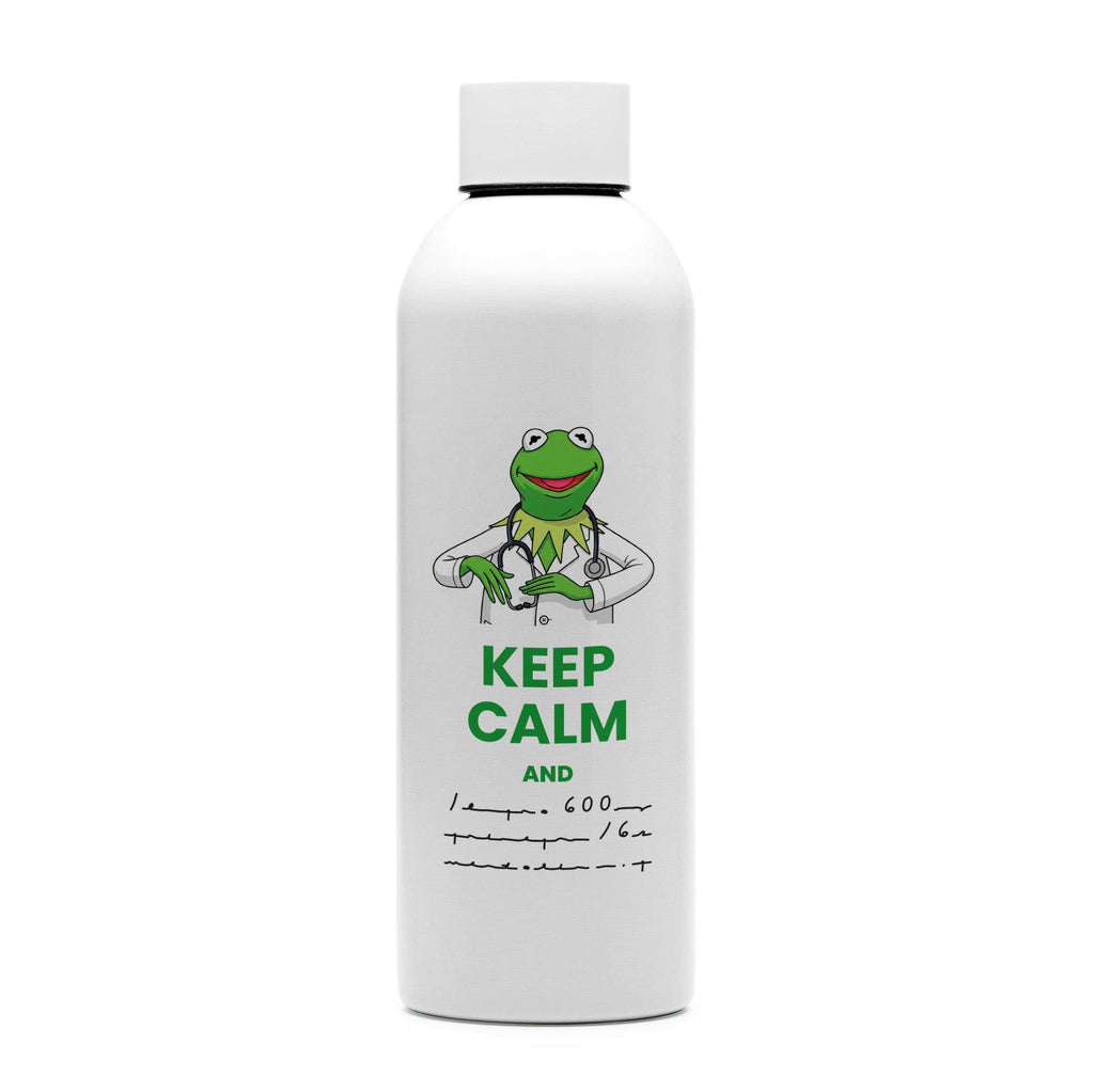Botella Keep calm & (prescripción ilegible)