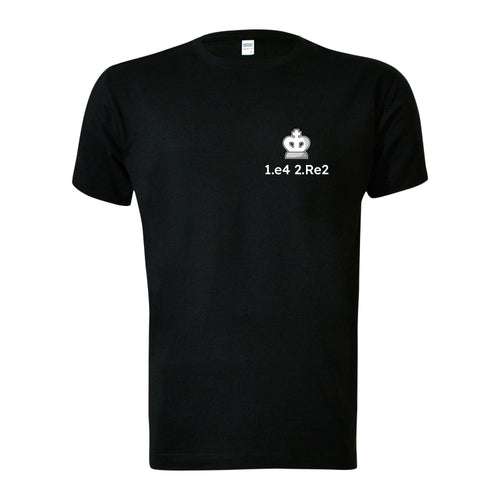 camiseta ajedrez apertura bongcloud 1.e4 2.Re2