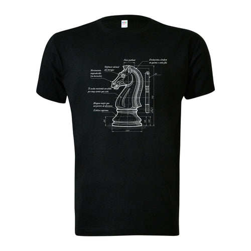 camiseta ajedrez caballo diseno industrial