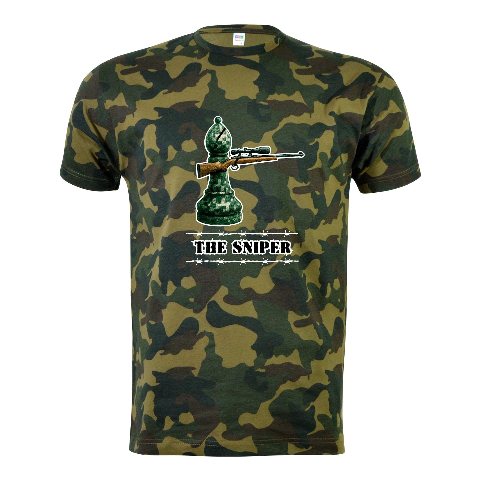 camiseta ajedrez the sniper camuflaje
