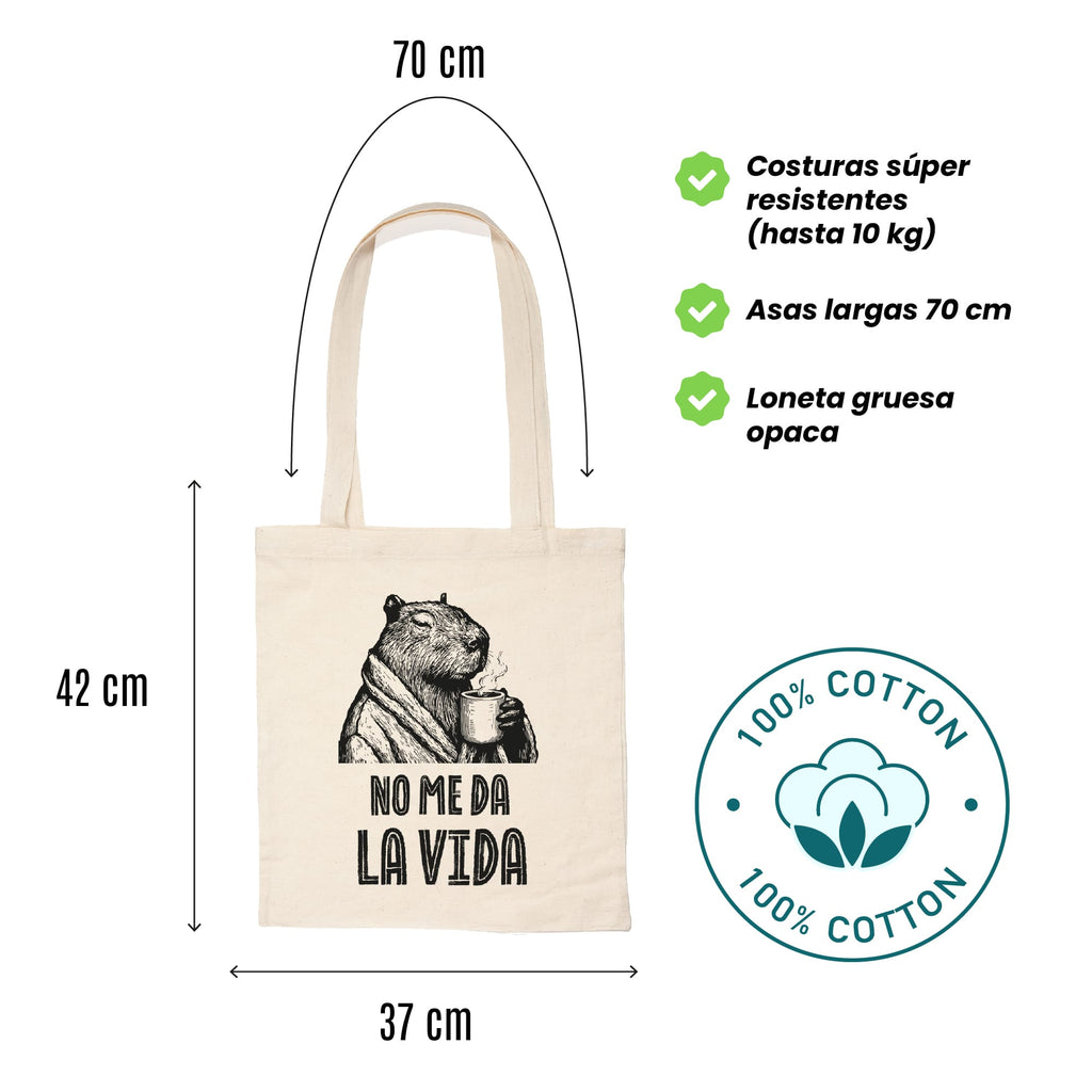 Tote bag No me da la vida