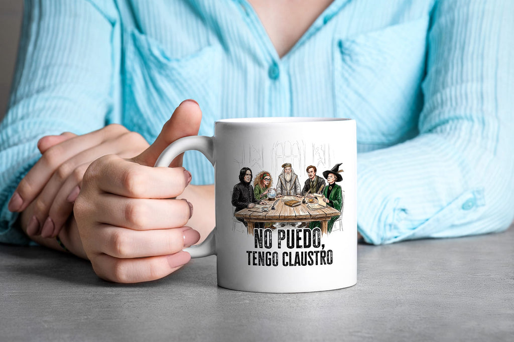 Taza No puedo, tengo claustro