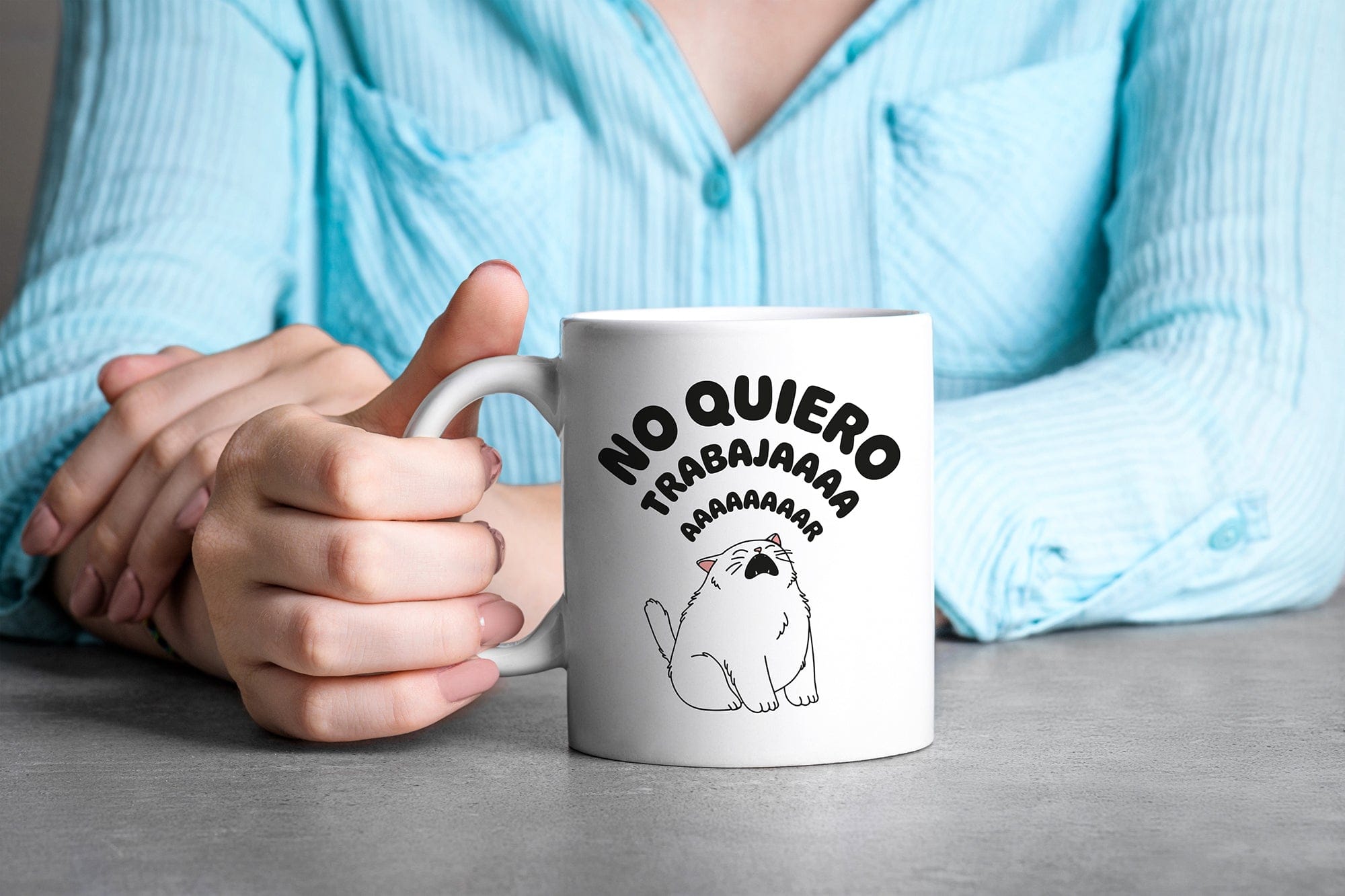 Taza No quiero trabajar