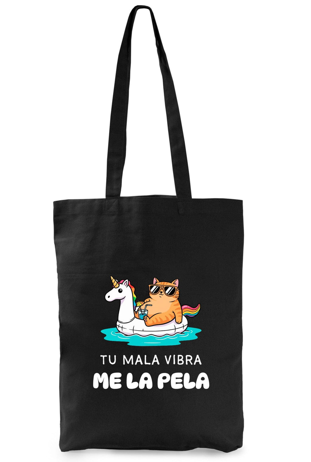 Tote bag Tu mala vibra me la pela