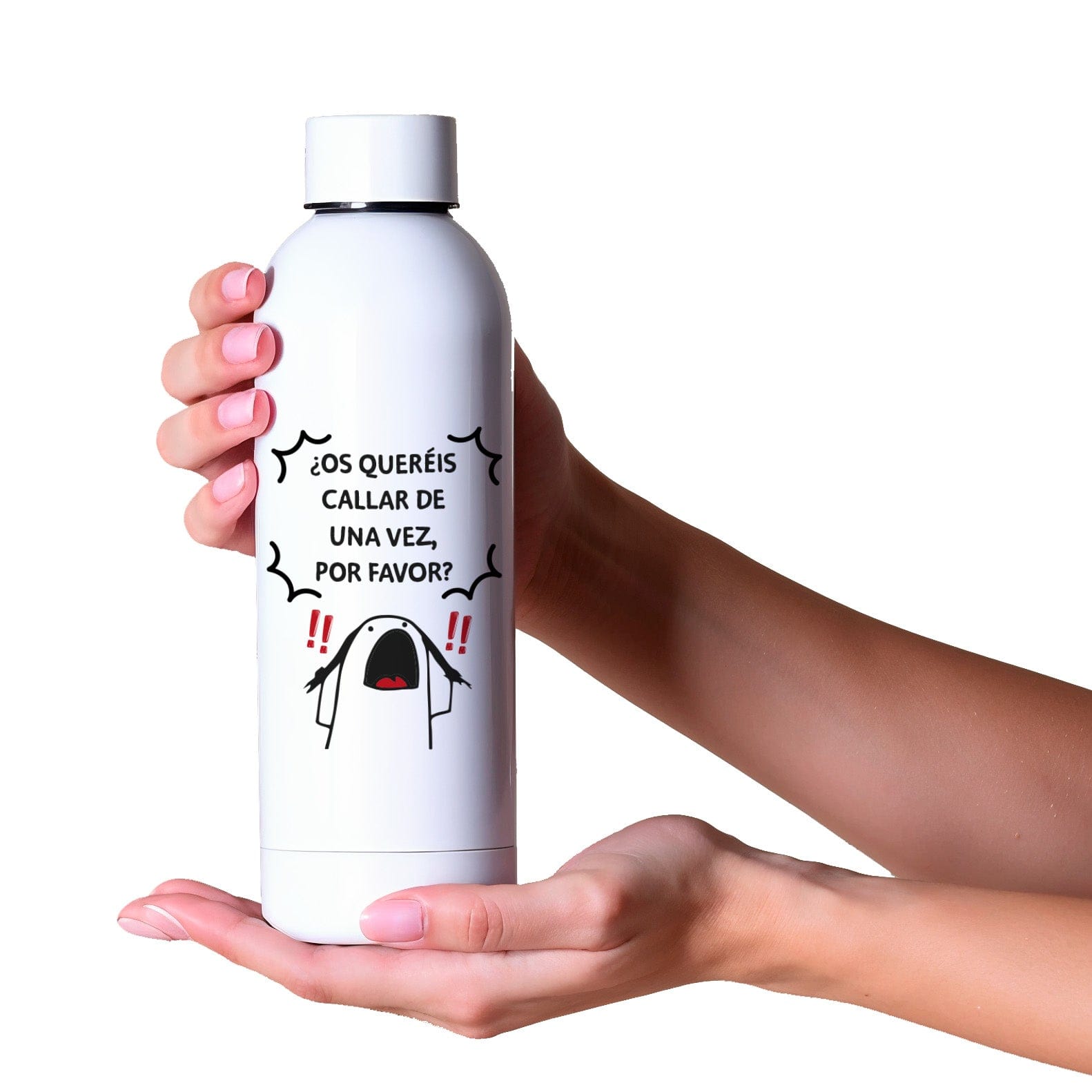 Botella Os queréis callar de una vez?