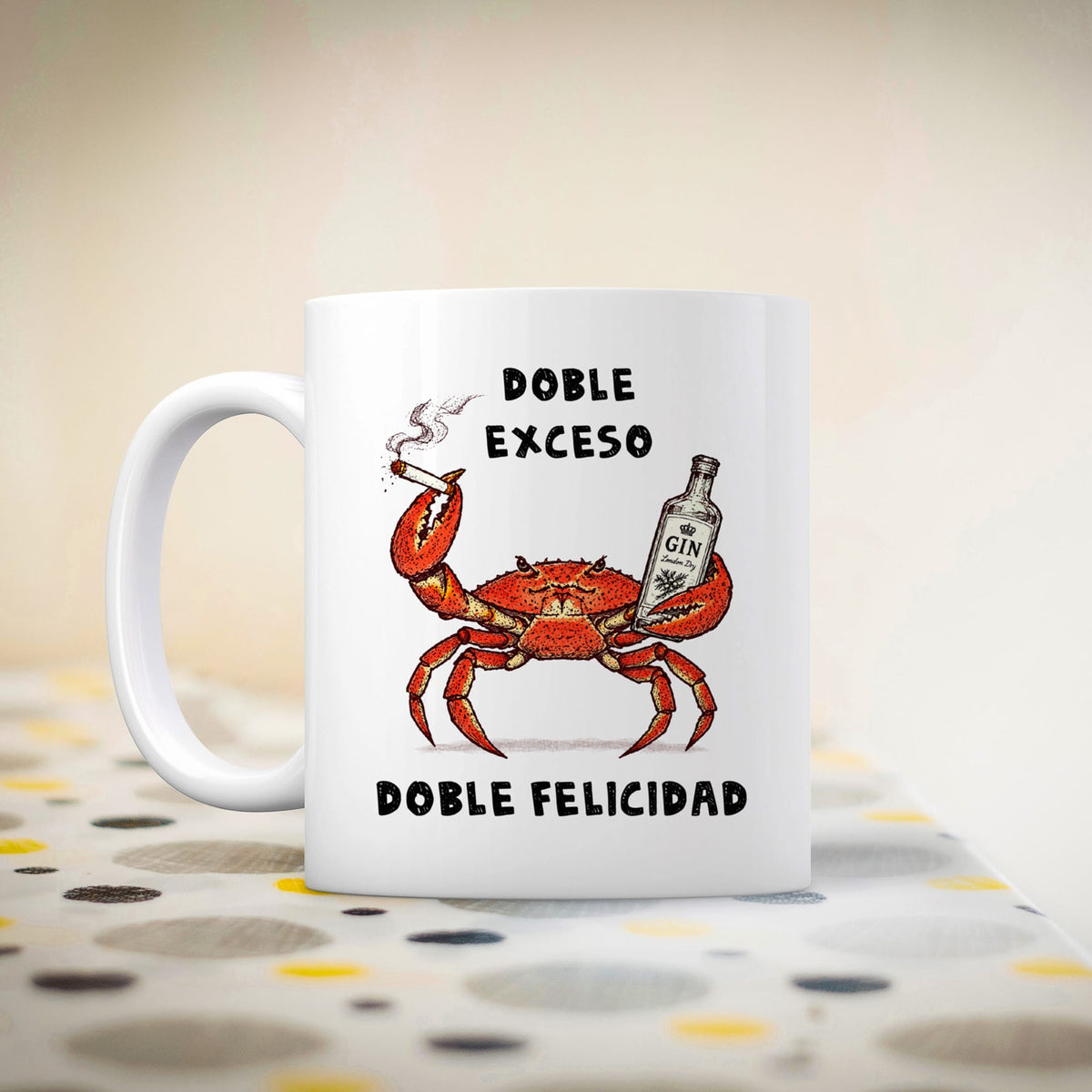 Taza Doble exceso, doble felicidad