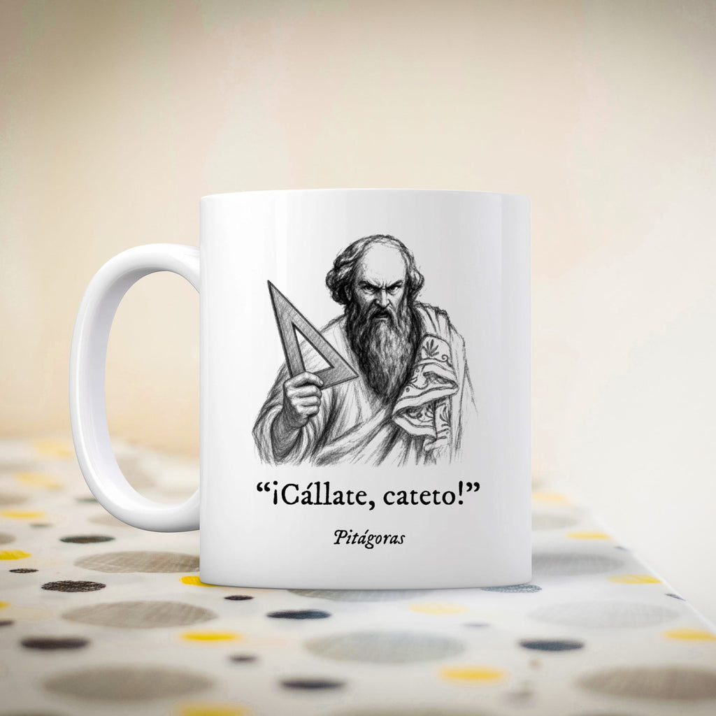 Taza Cállate, cateto. Pitágoras