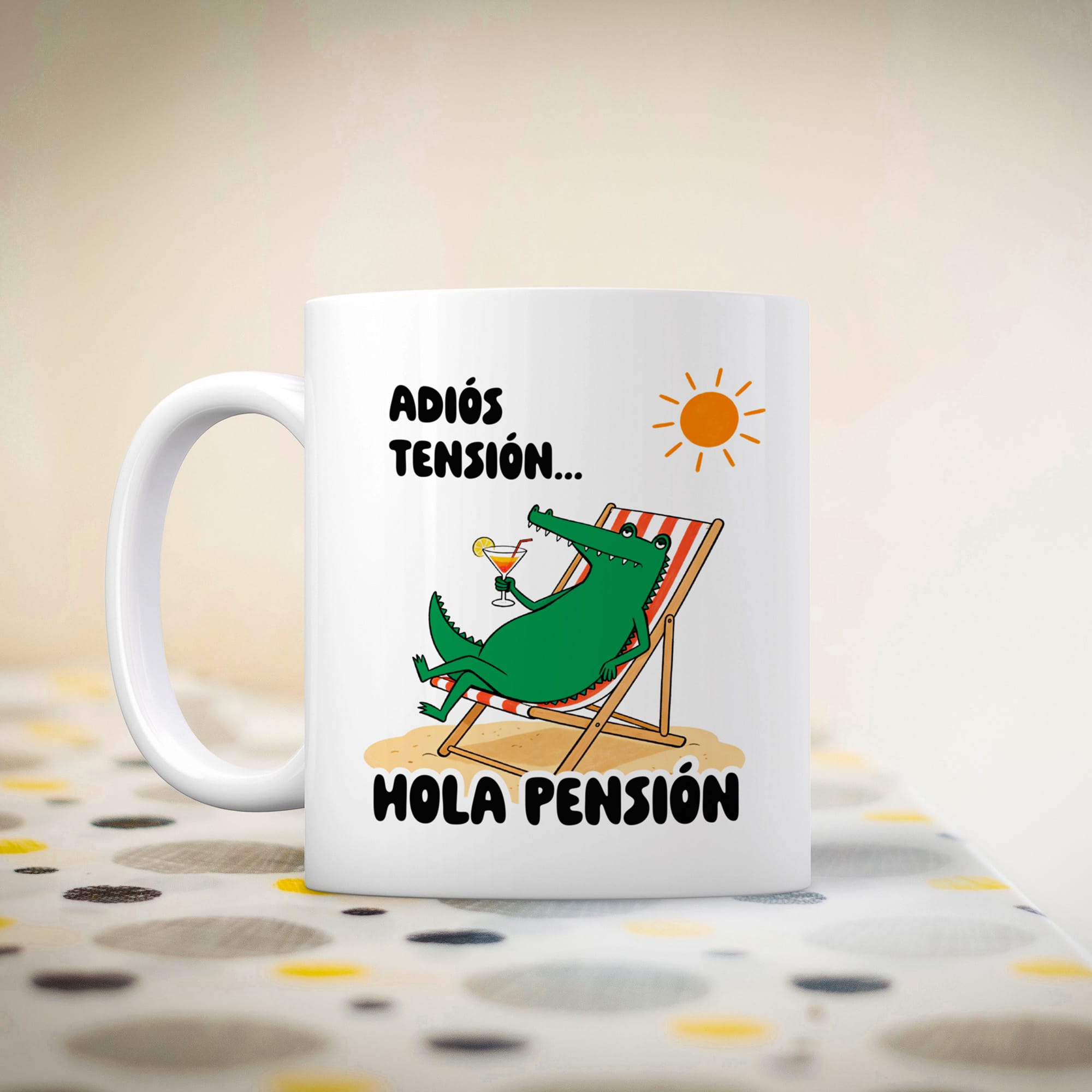 Taza Adiós, tensión. Hola pensión