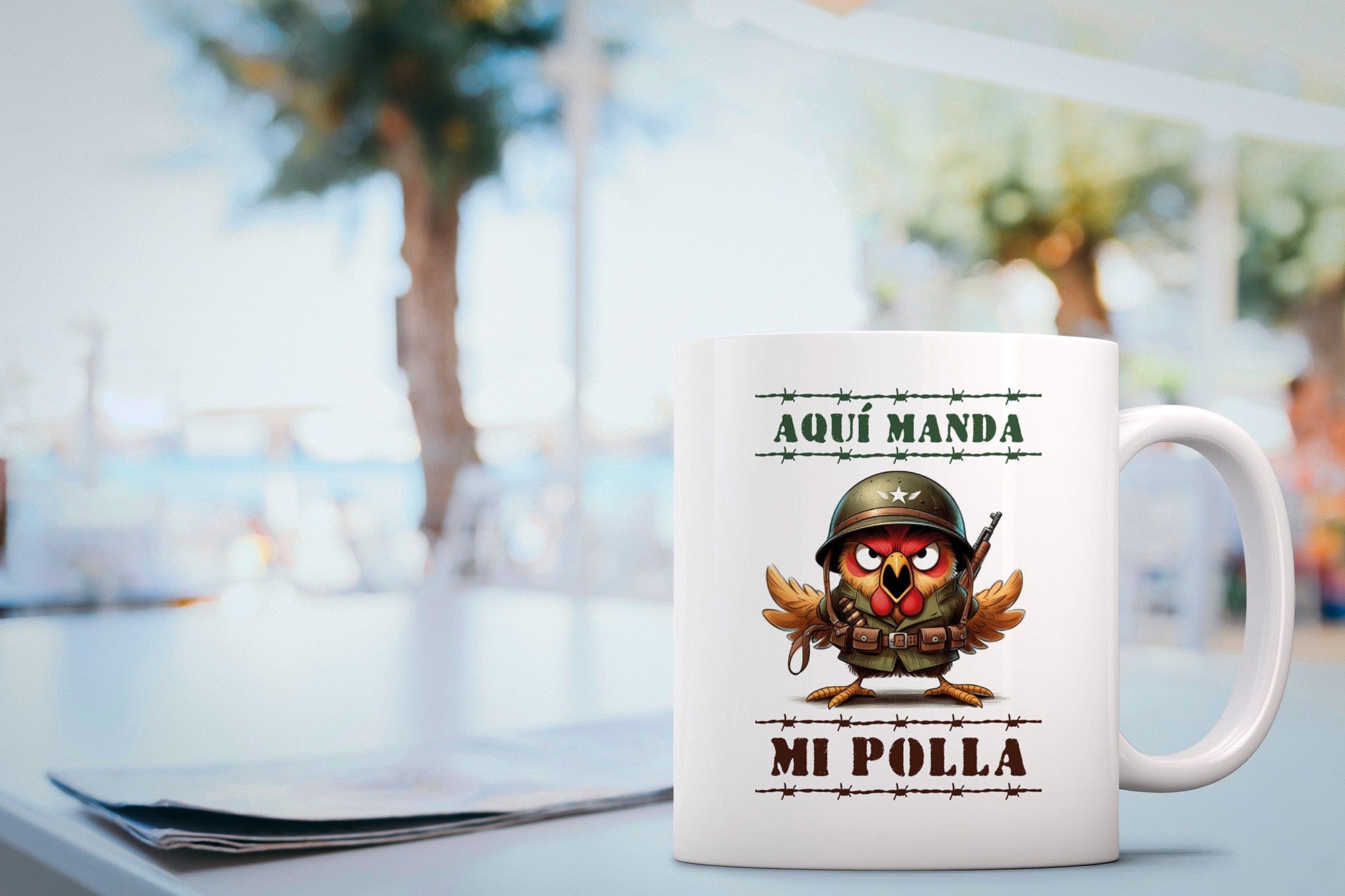 Taza Aquí manda mi polla