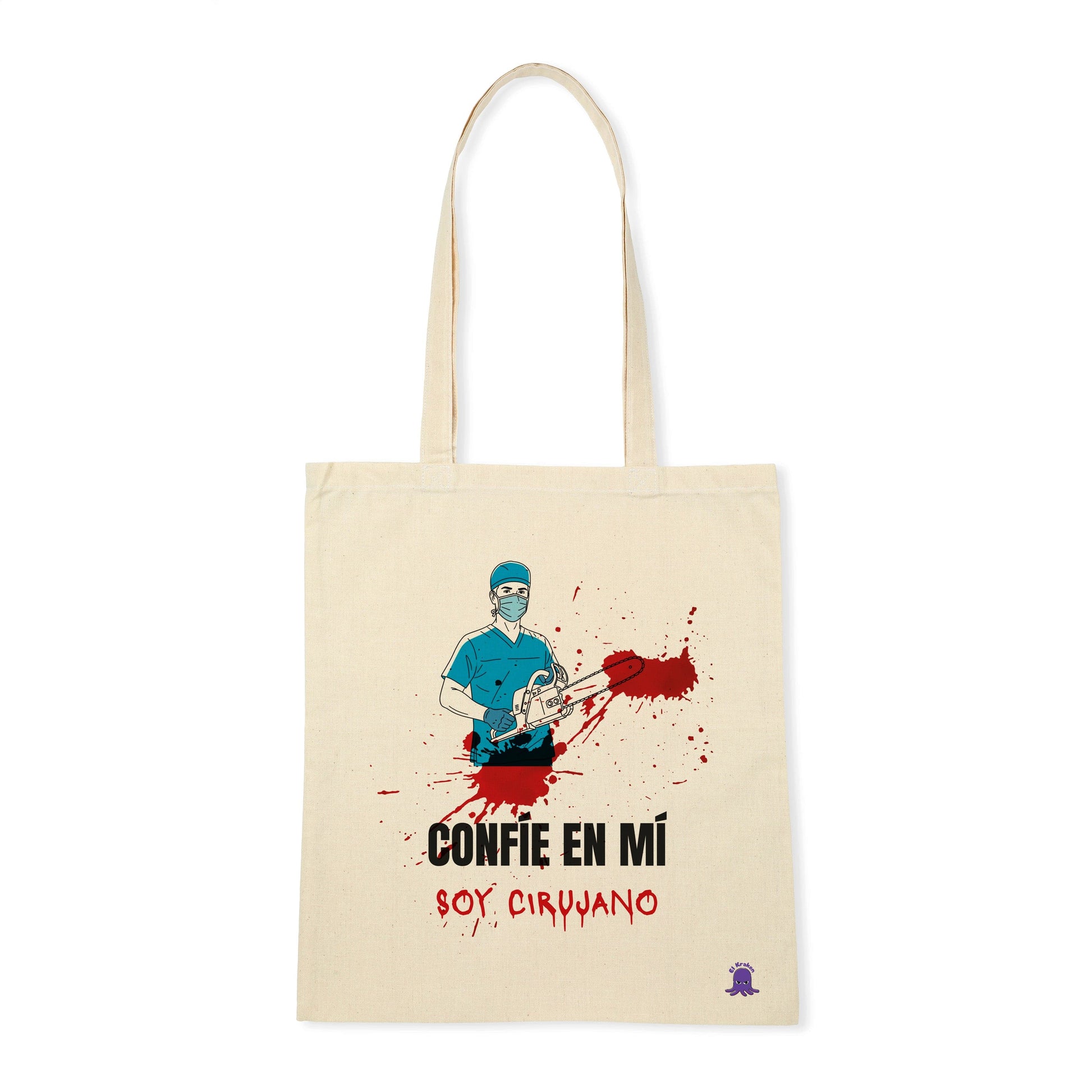 Tote bag Confíe en mí soy cirujano