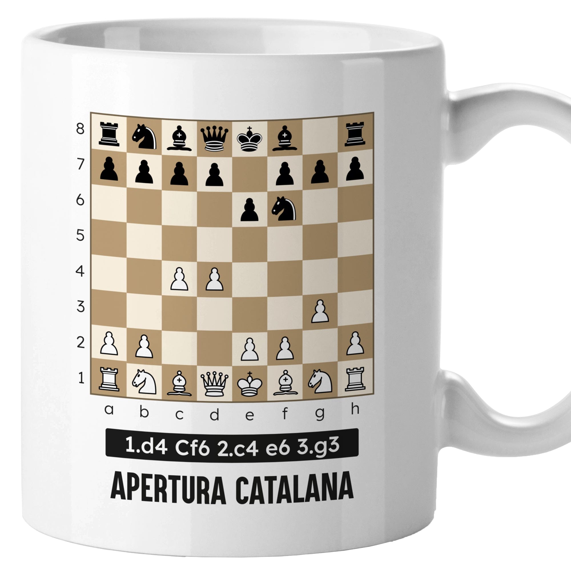 taza ajedrez apertura catalana